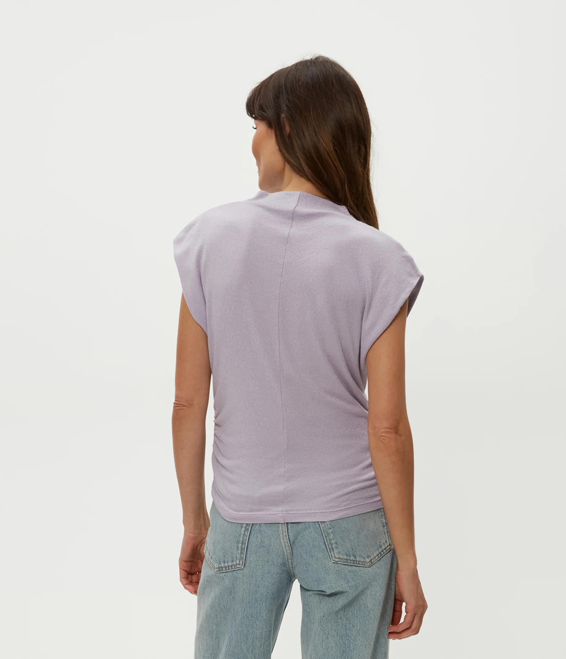Reese Shine Power Shoulder Top - Image 16