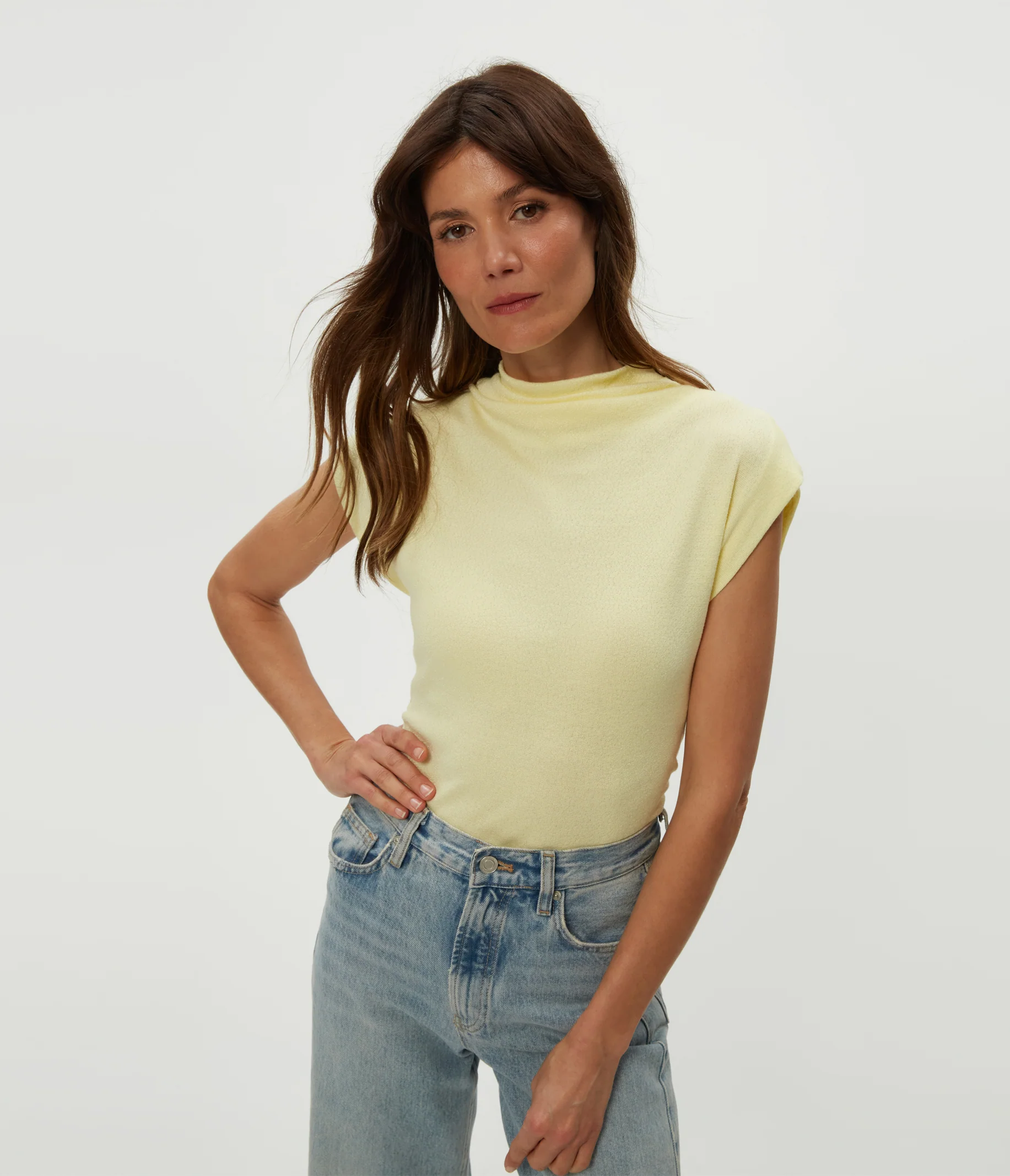 Reese Shine Power Shoulder Top - Image 17