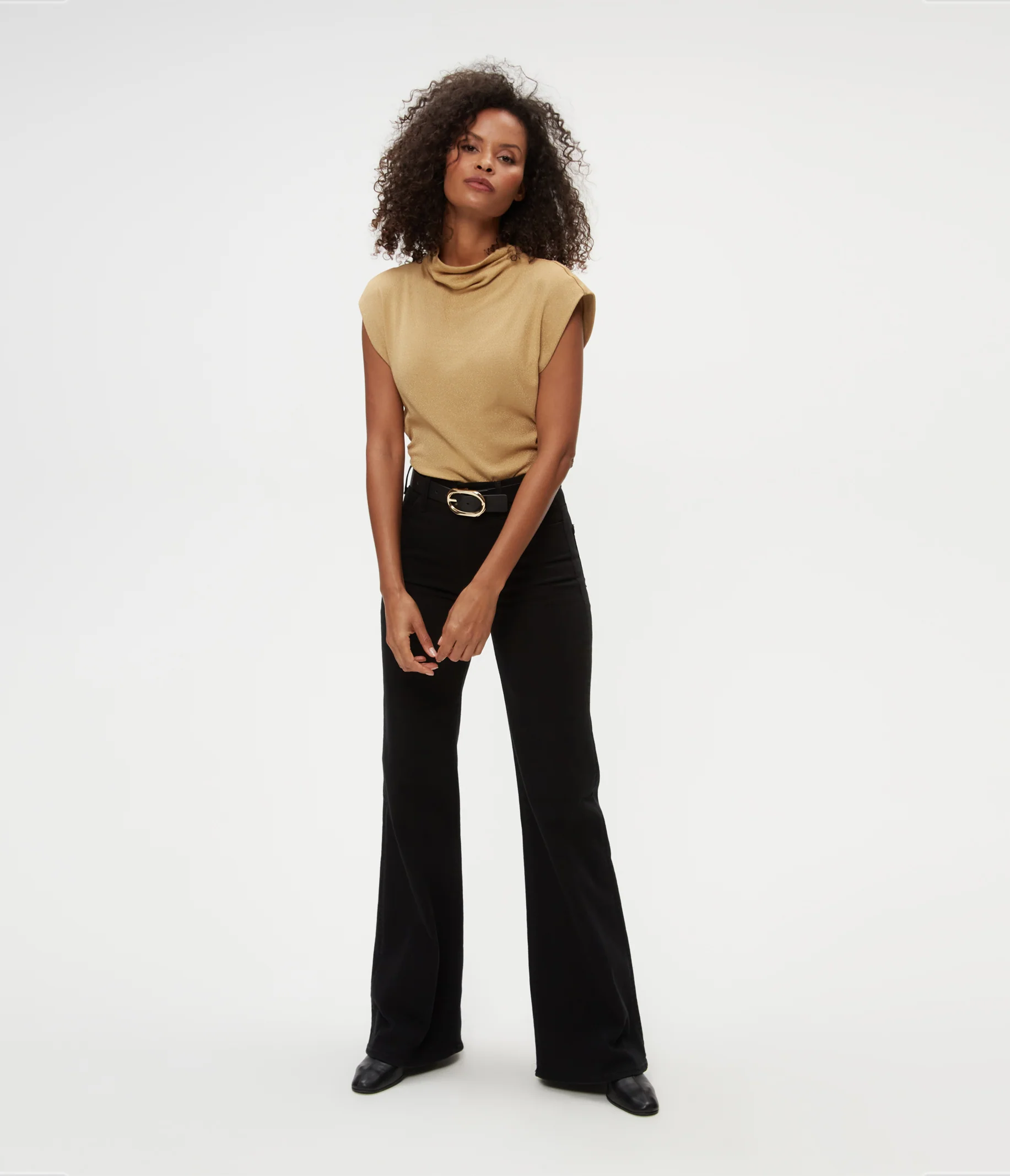 Reese Shine Power Shoulder Top - Image 2