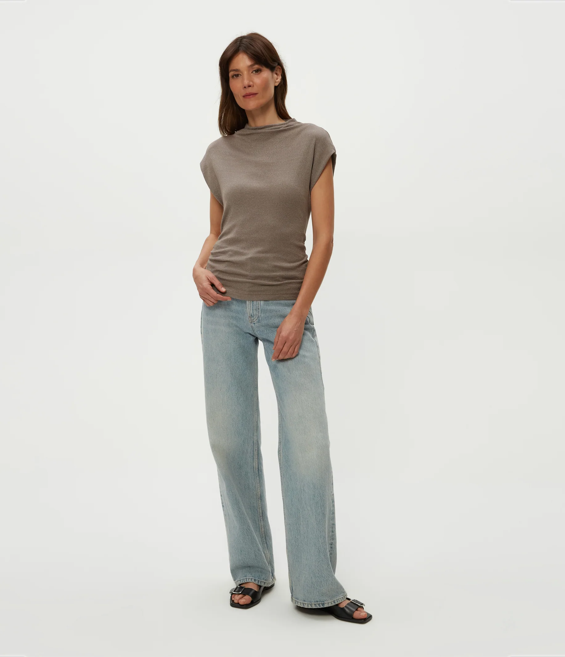 Reese Shine Power Shoulder Top - Image 22