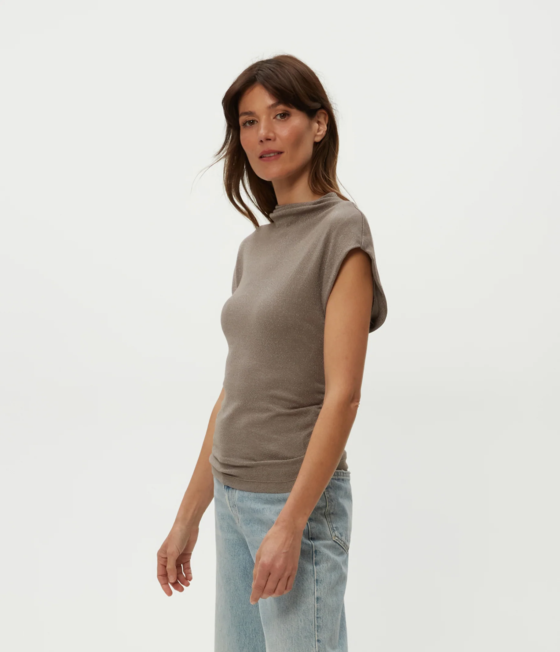 Reese Shine Power Shoulder Top - Image 23