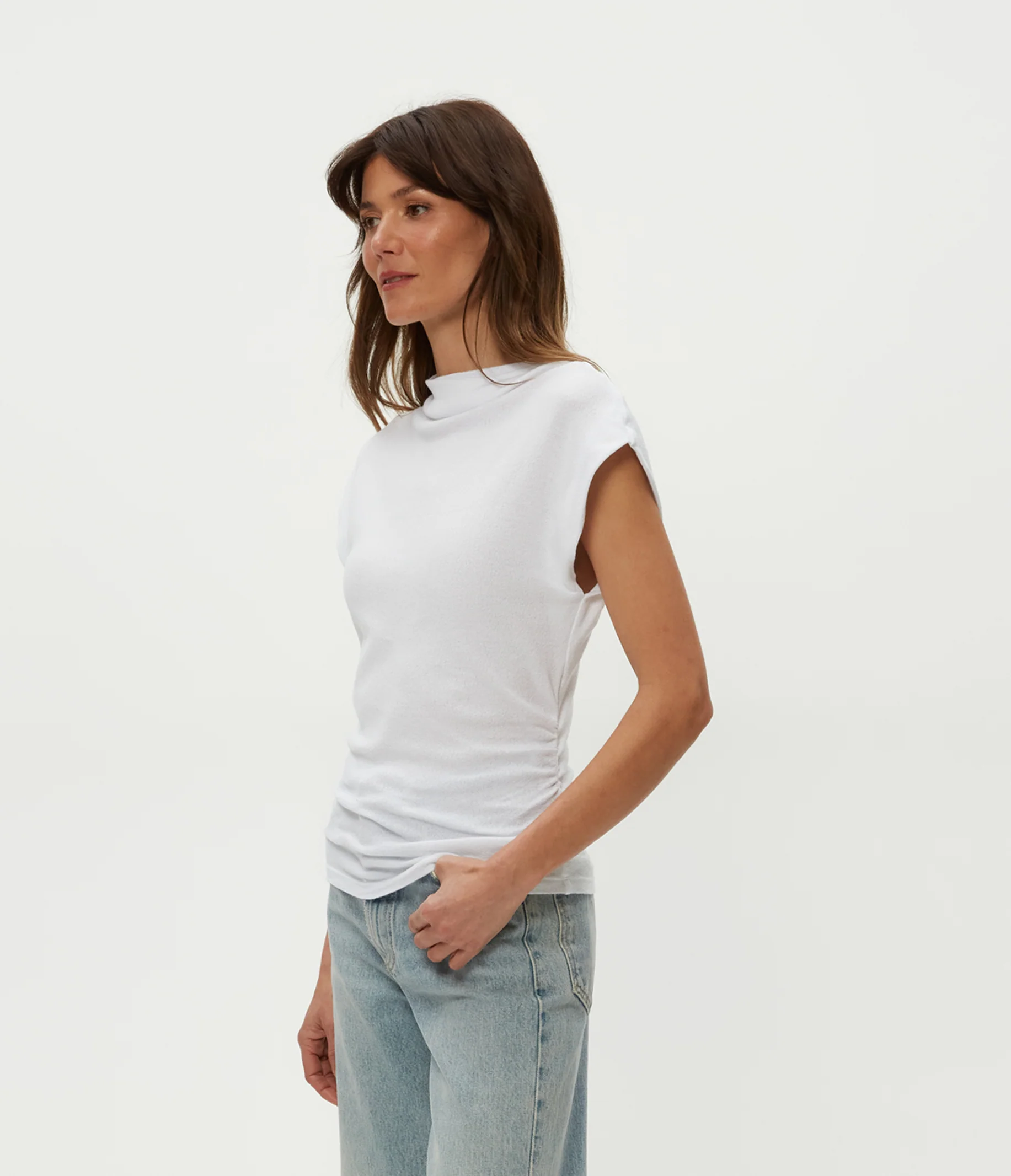Reese Shine Power Shoulder Top - Image 27