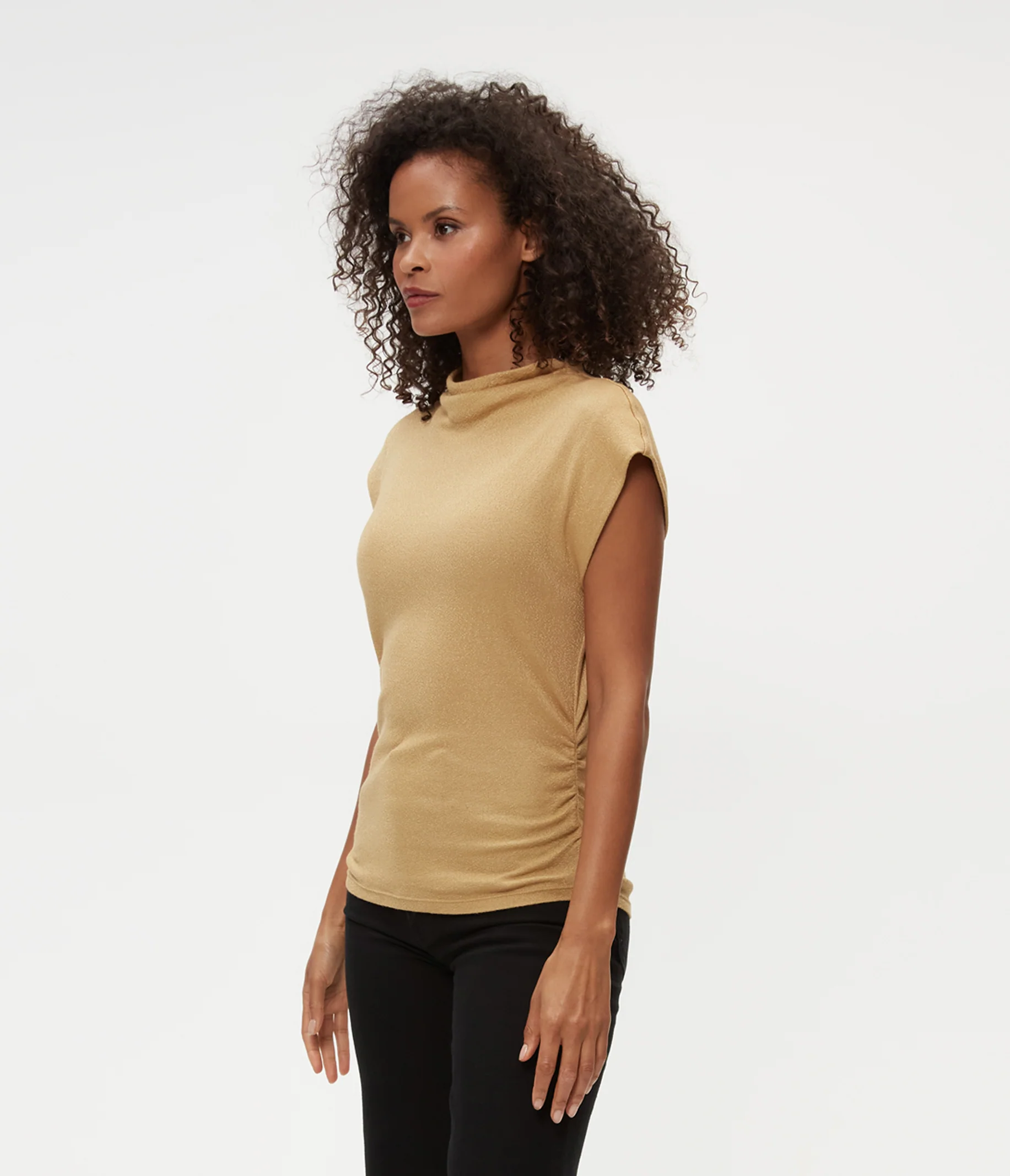 Reese Shine Power Shoulder Top - Image 3