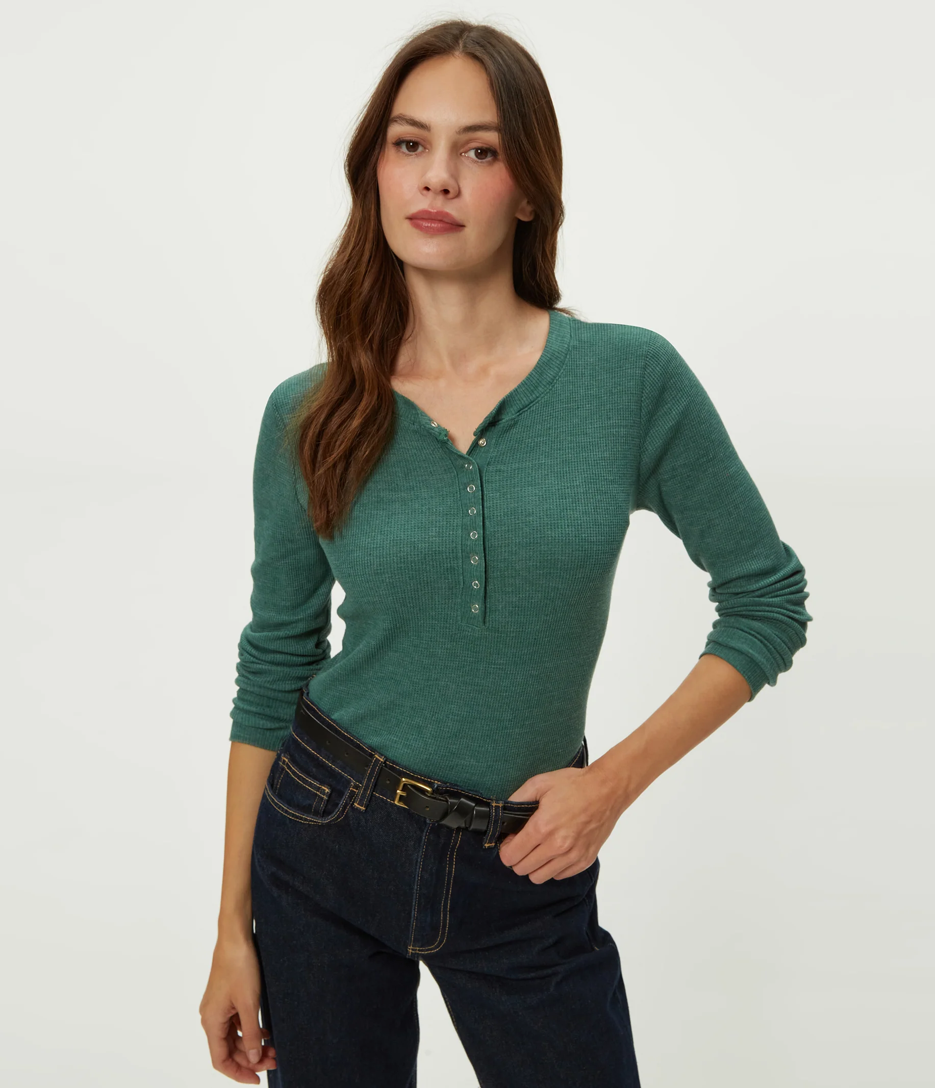 Regan Thermal Henley Tee - Image 123