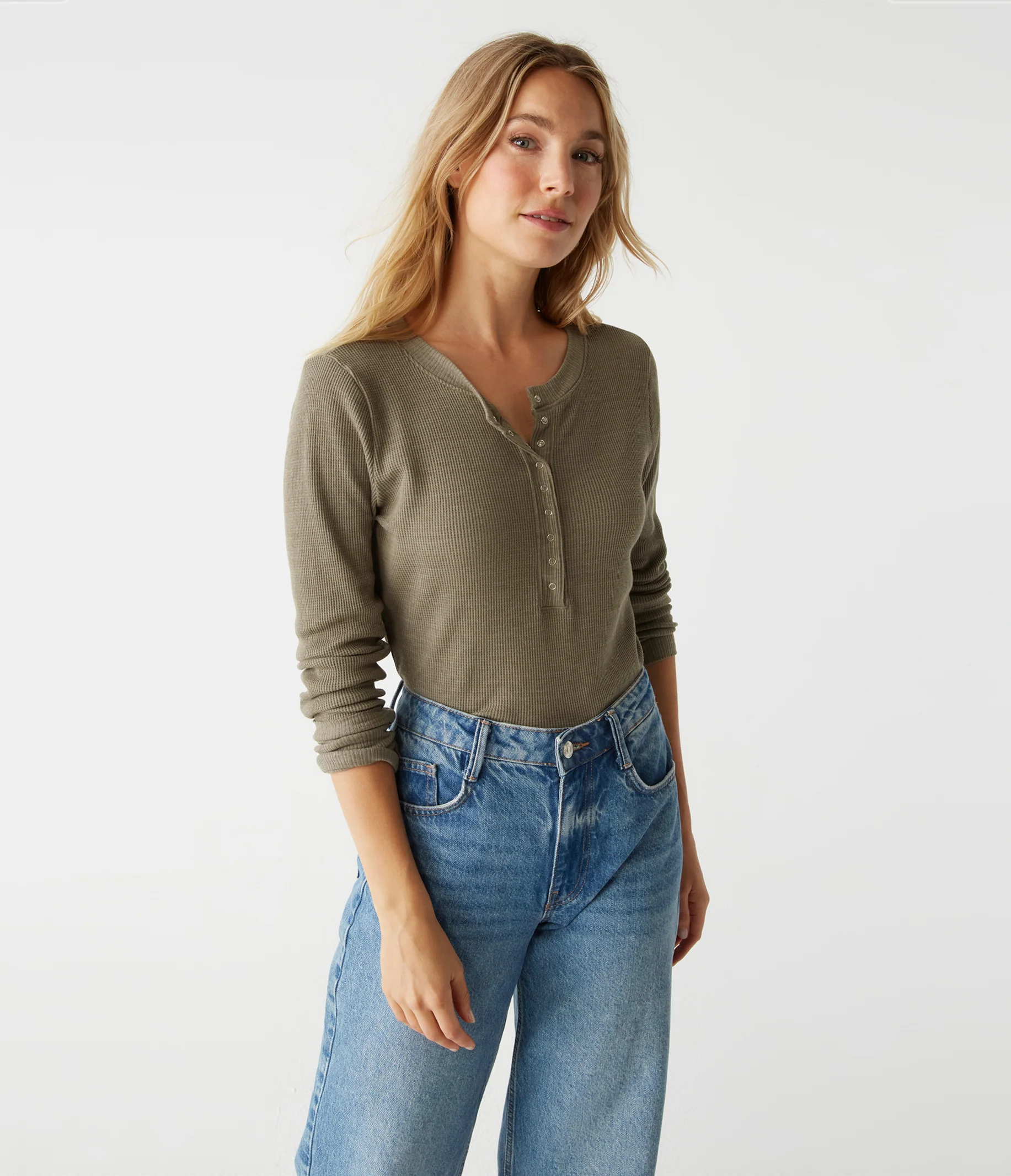 Regan Thermal Henley Tee - Image 46