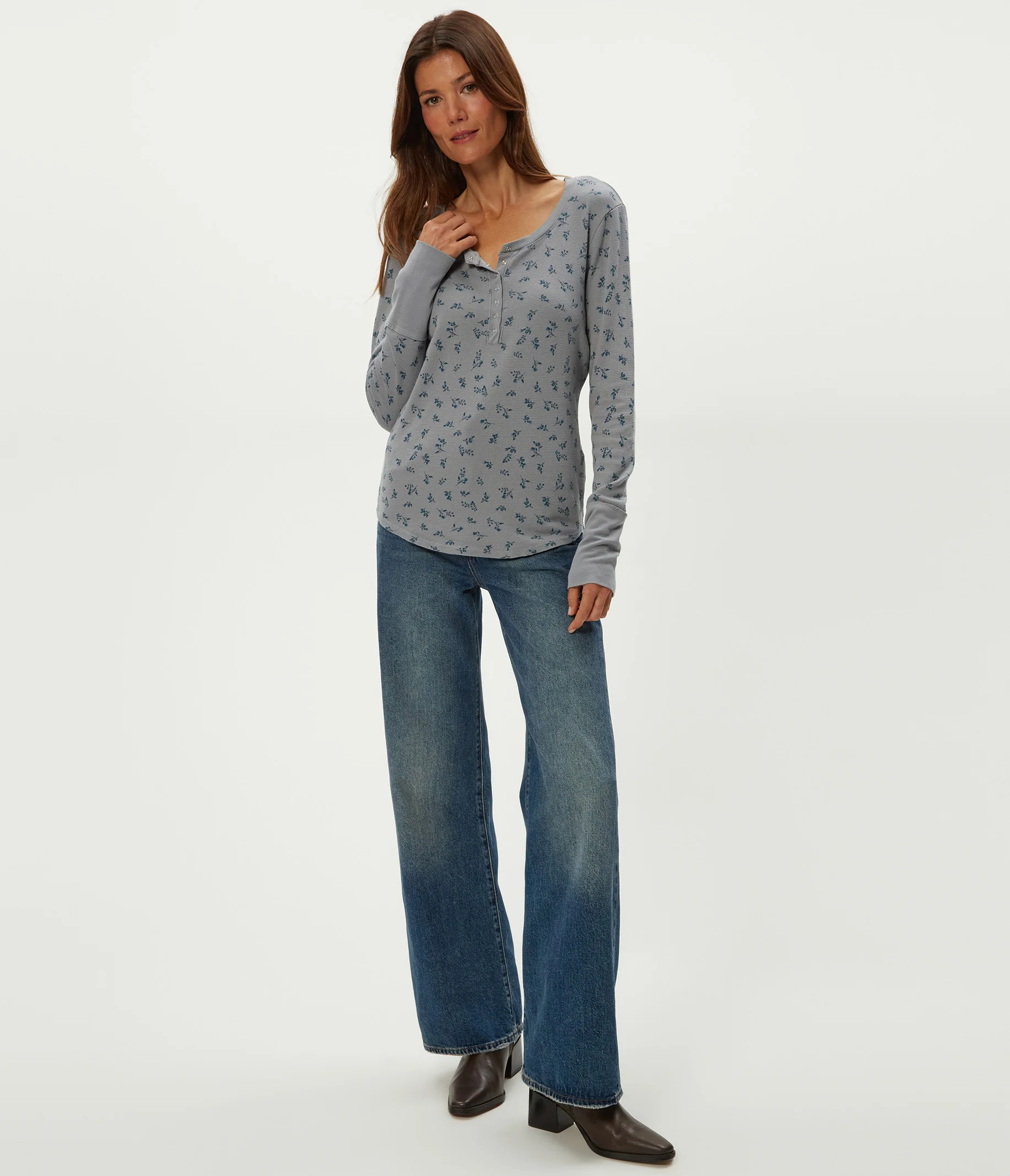 Regan Printed Henley - Image 10