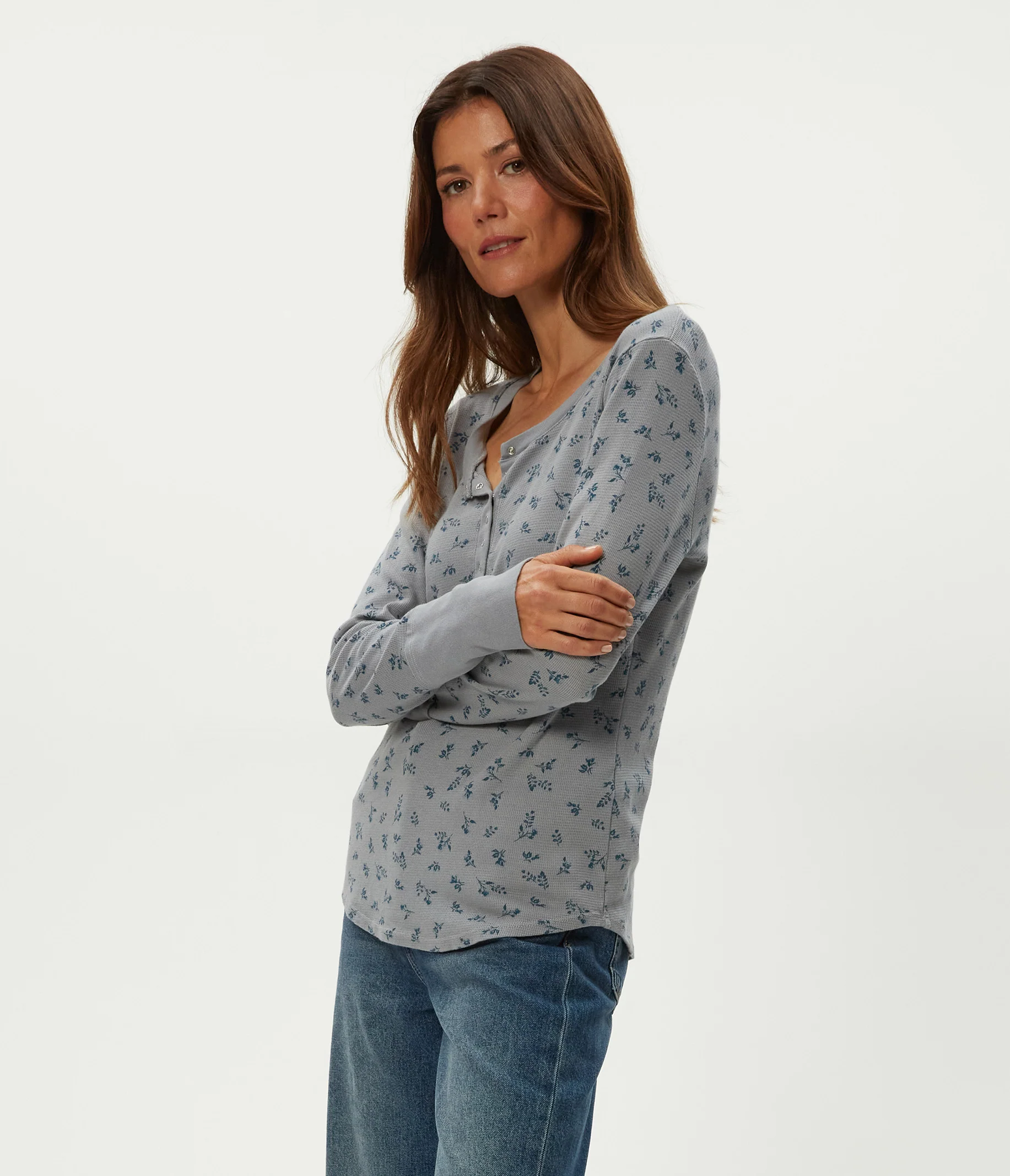 Regan Printed Henley - Image 11
