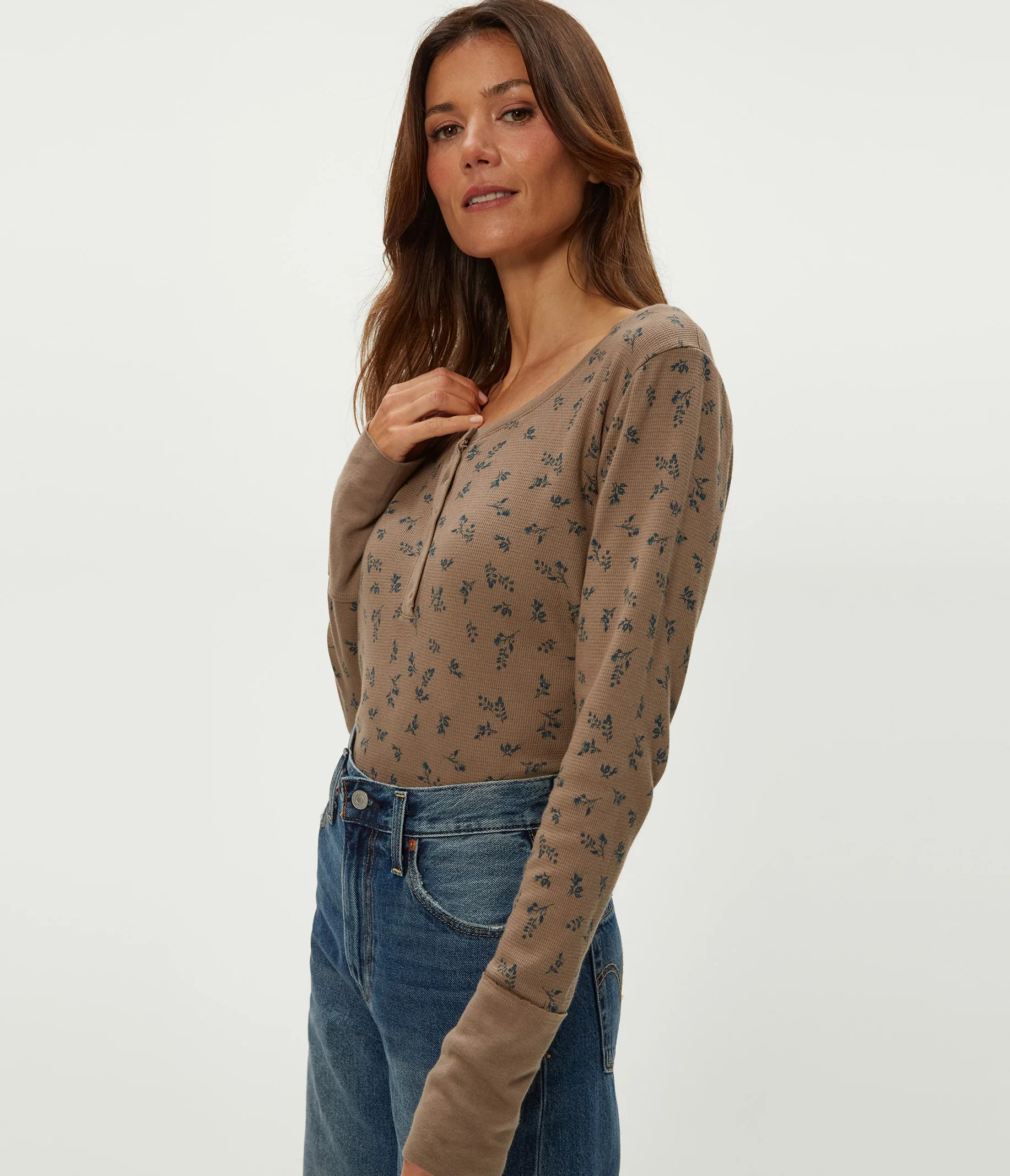 Regan Printed Henley - Image 5