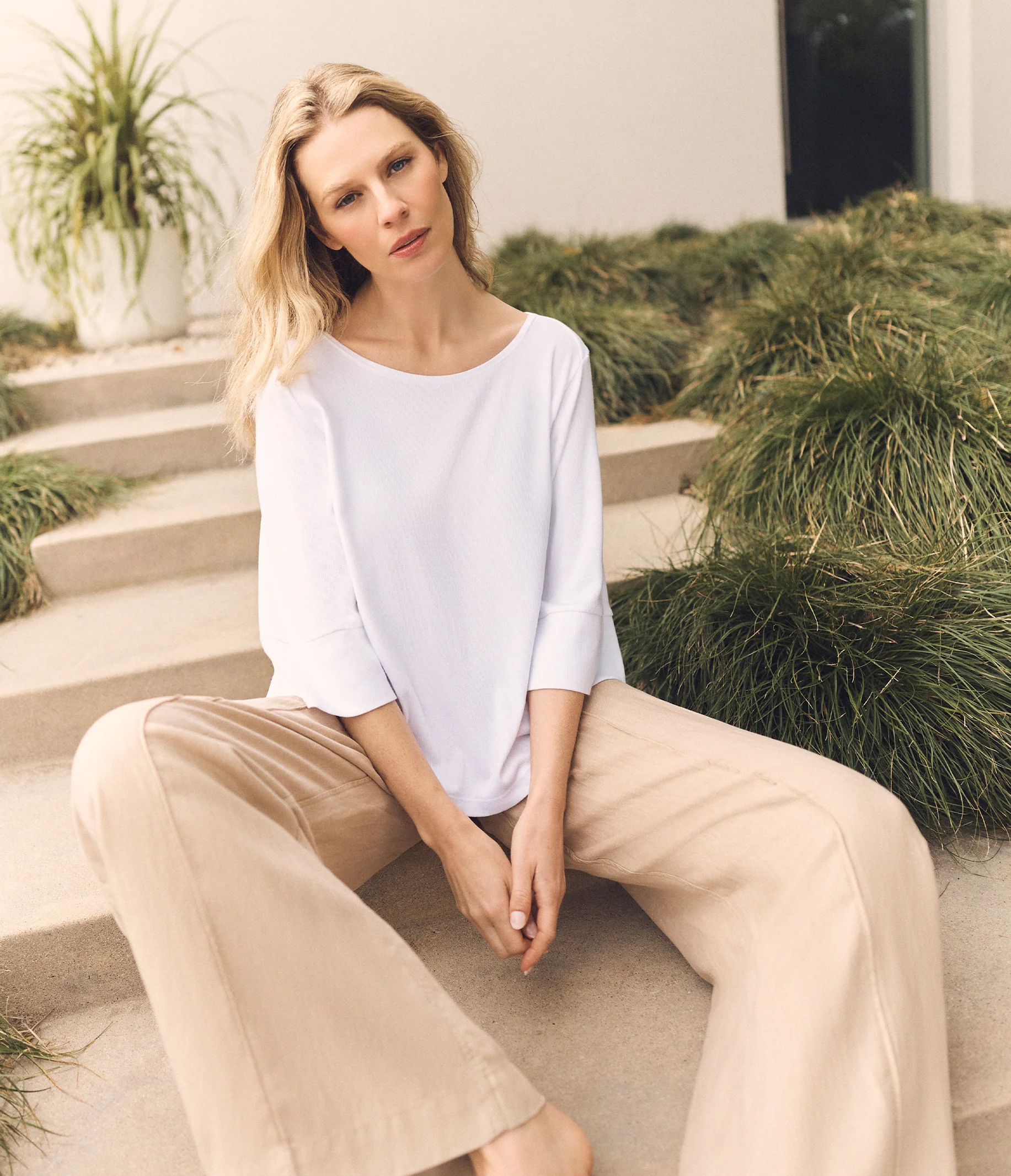 Rosalynn Boat Neck Tee