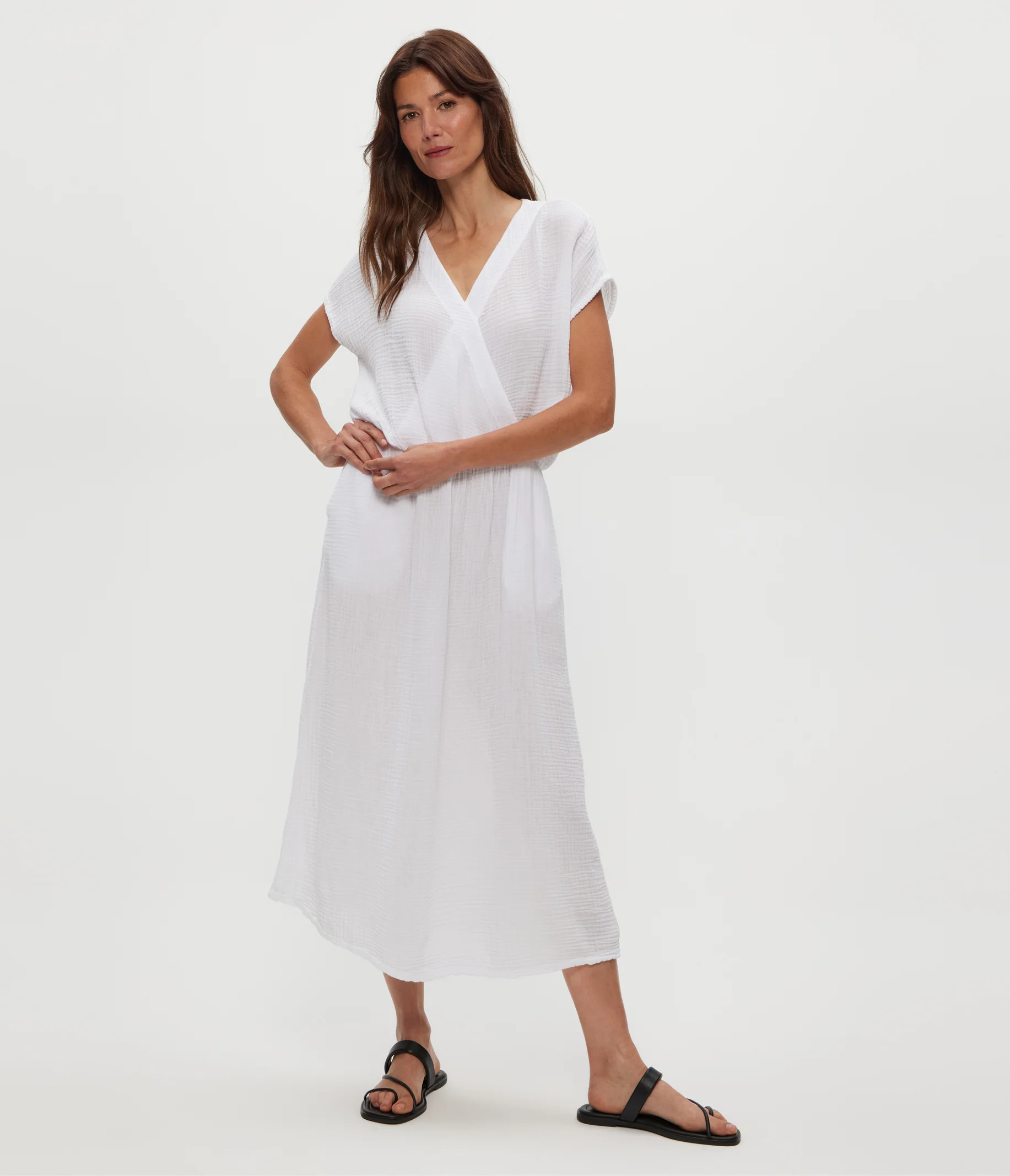 Rylee Gauze Midi Dress - Image 6
