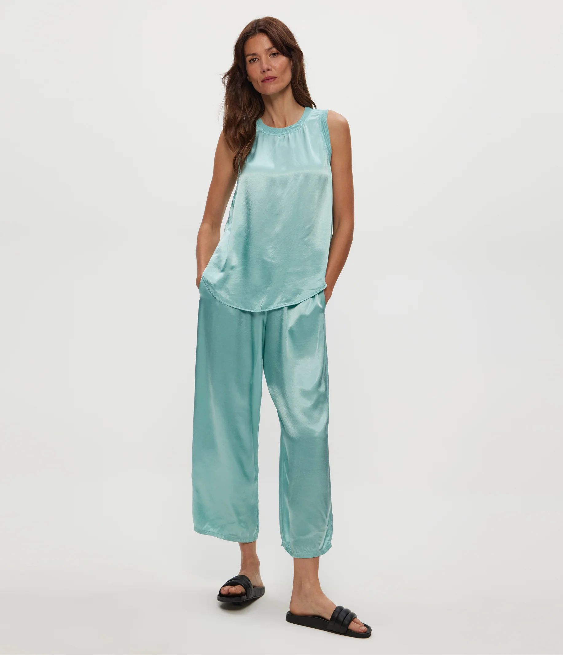Sacha Satin Cropped Pant - Image 12