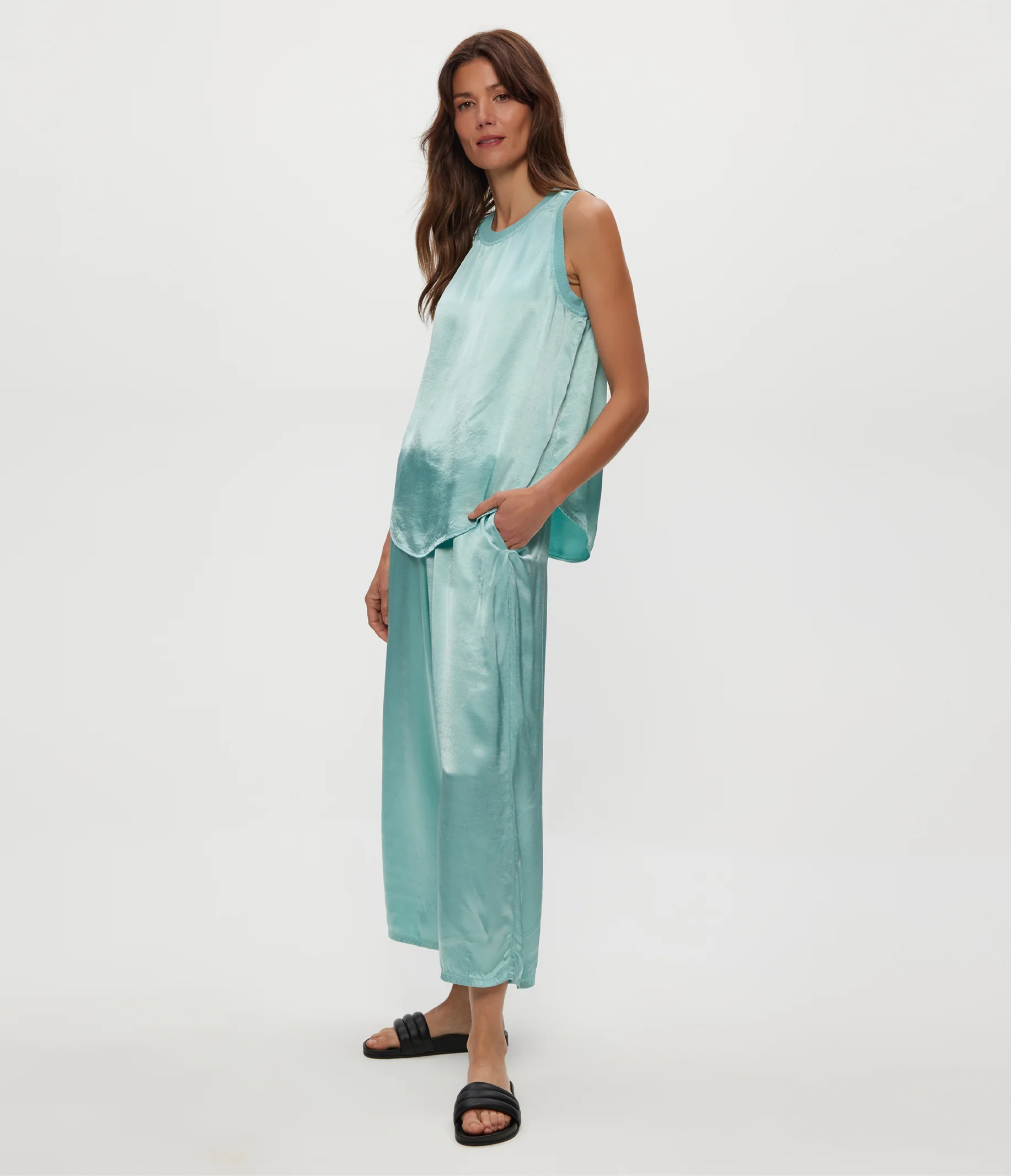 Sacha Satin Cropped Pant - Image 13