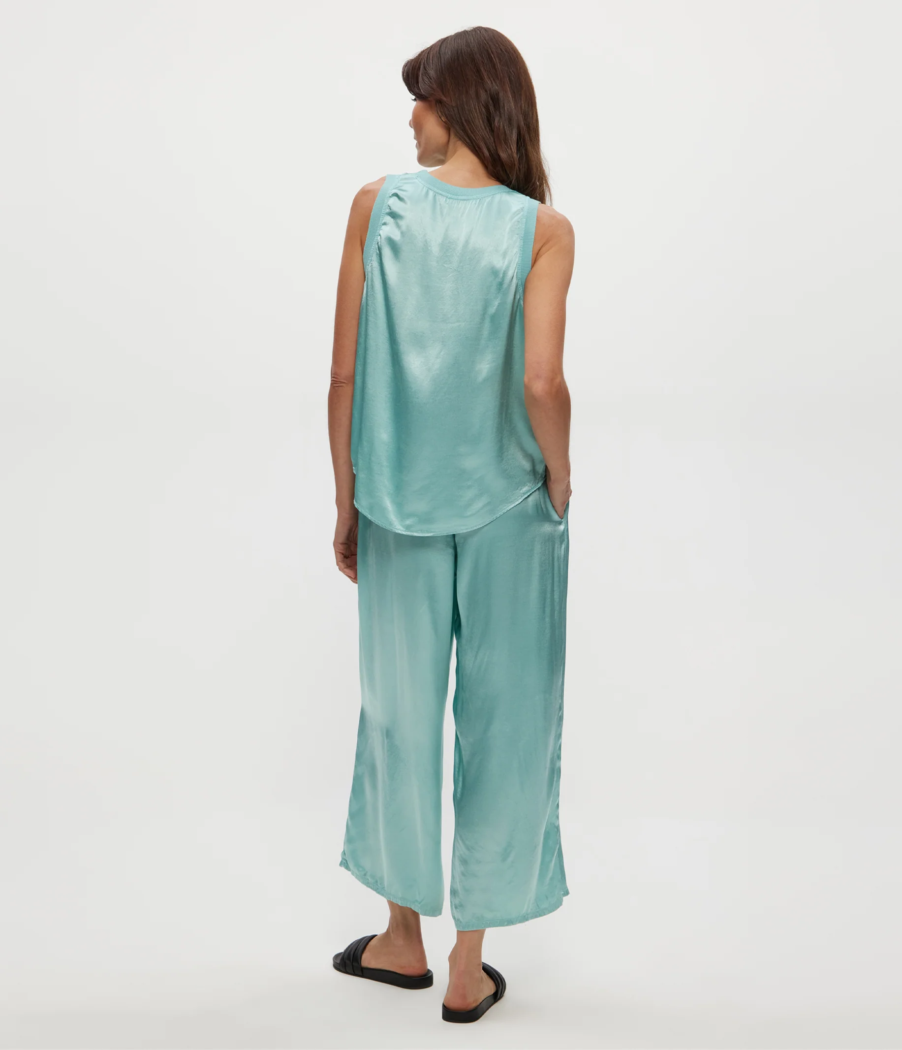 Sacha Satin Cropped Pant - Image 14