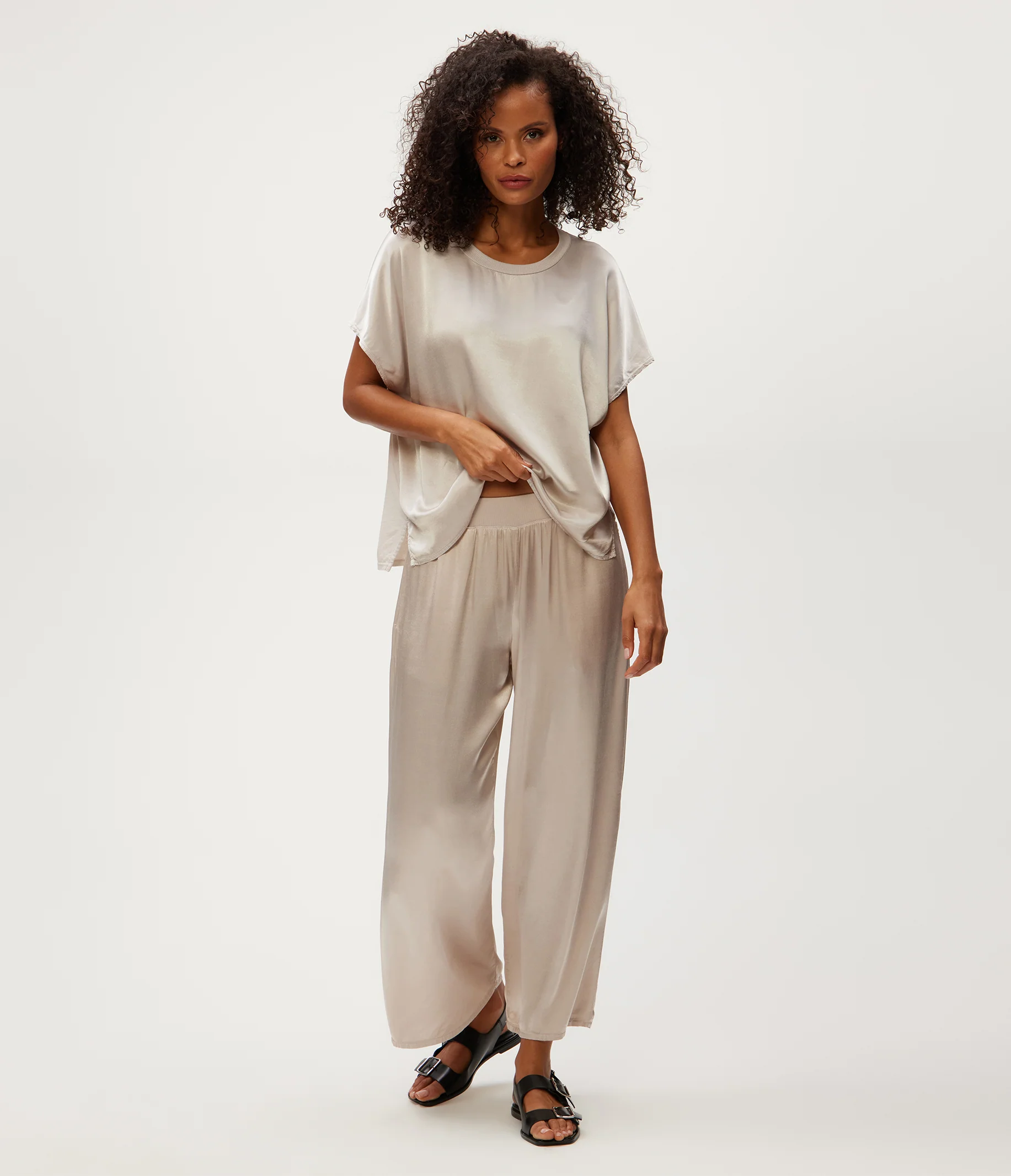 Sacha Satin Cropped Pant - Image 16