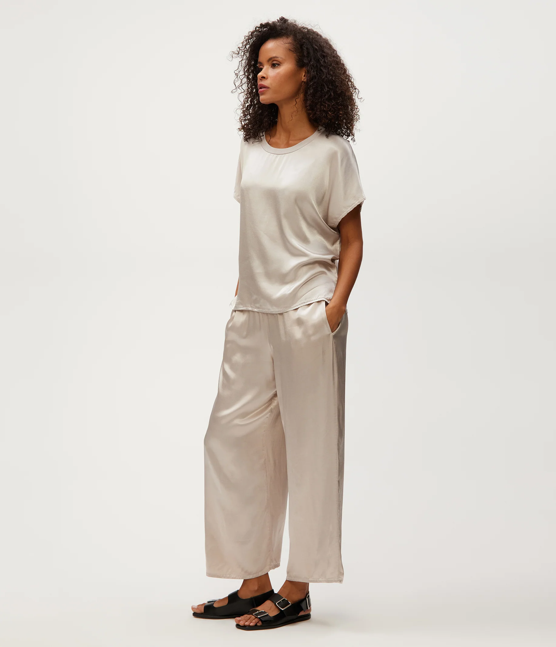 Sacha Satin Cropped Pant - Image 17