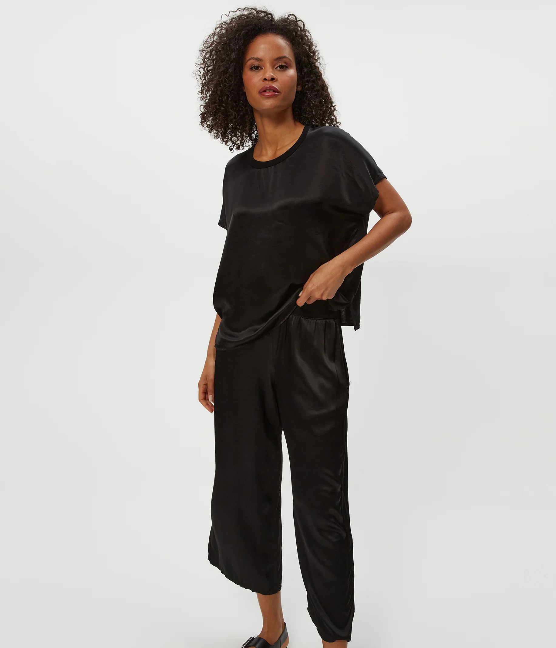 Sacha Satin Cropped Pant - Image 22