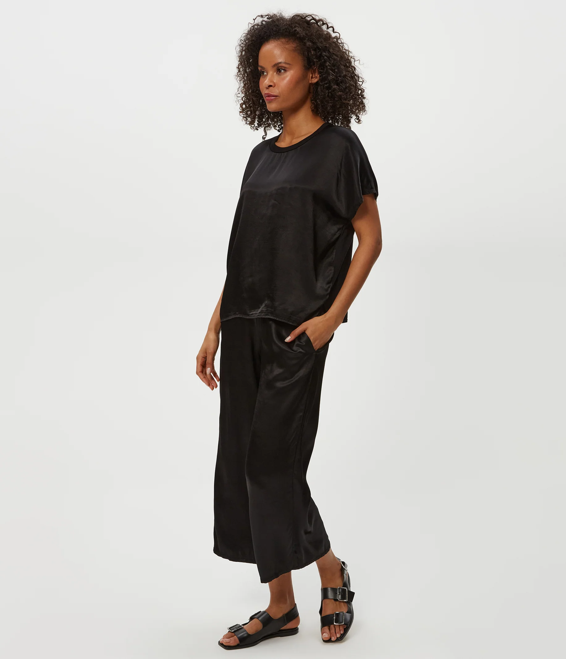 Sacha Satin Cropped Pant - Image 23