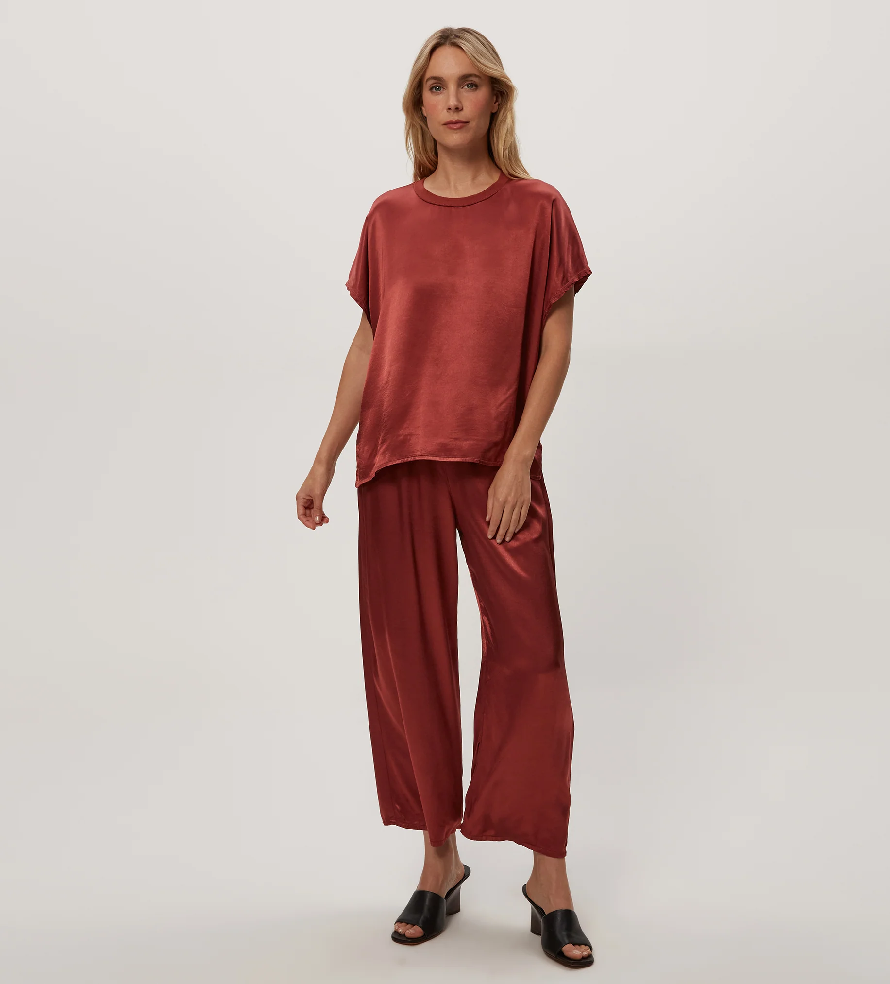 Sacha Satin Cropped Pant - Image 26
