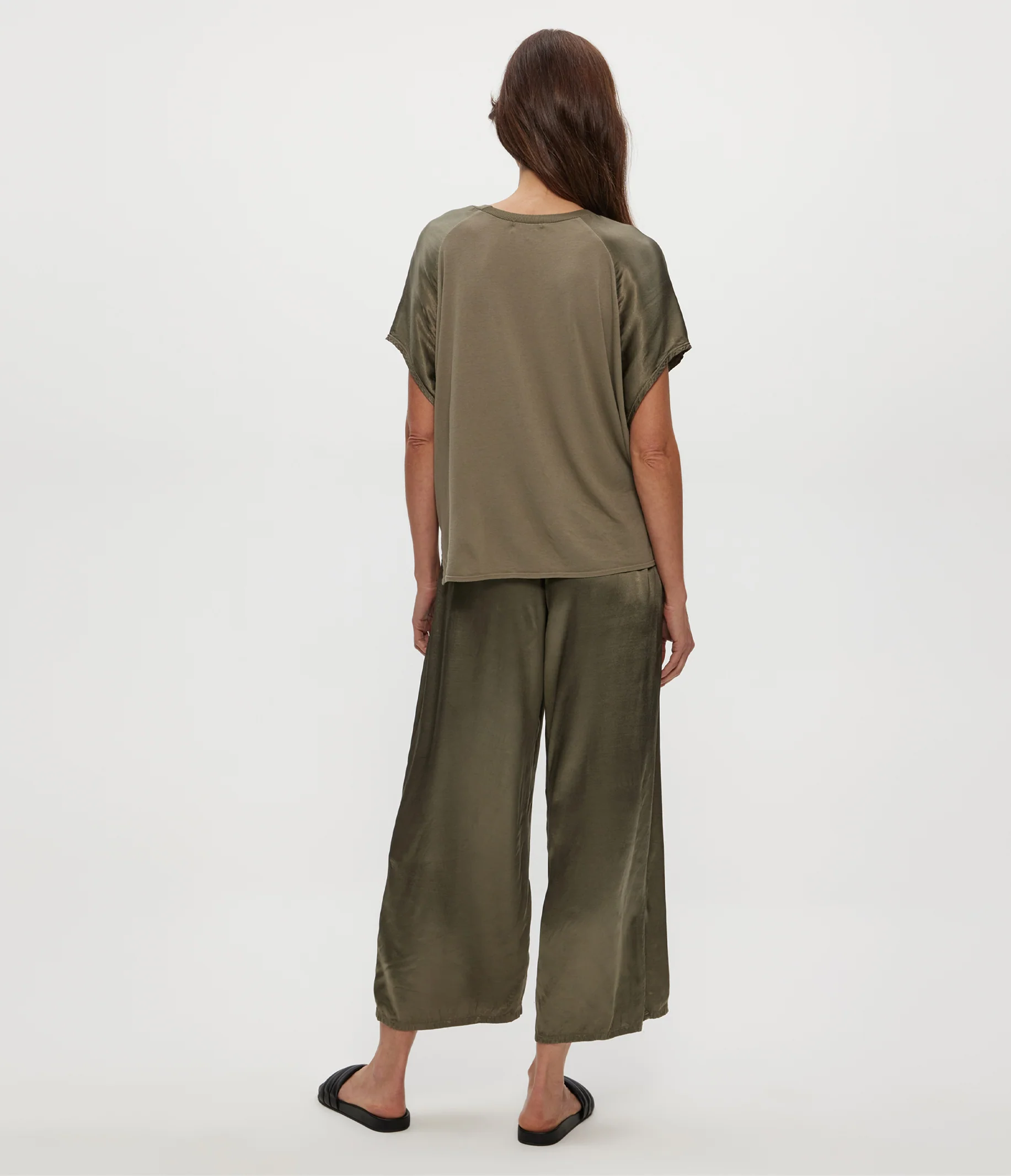 Sacha Satin Cropped Pant - Image 4
