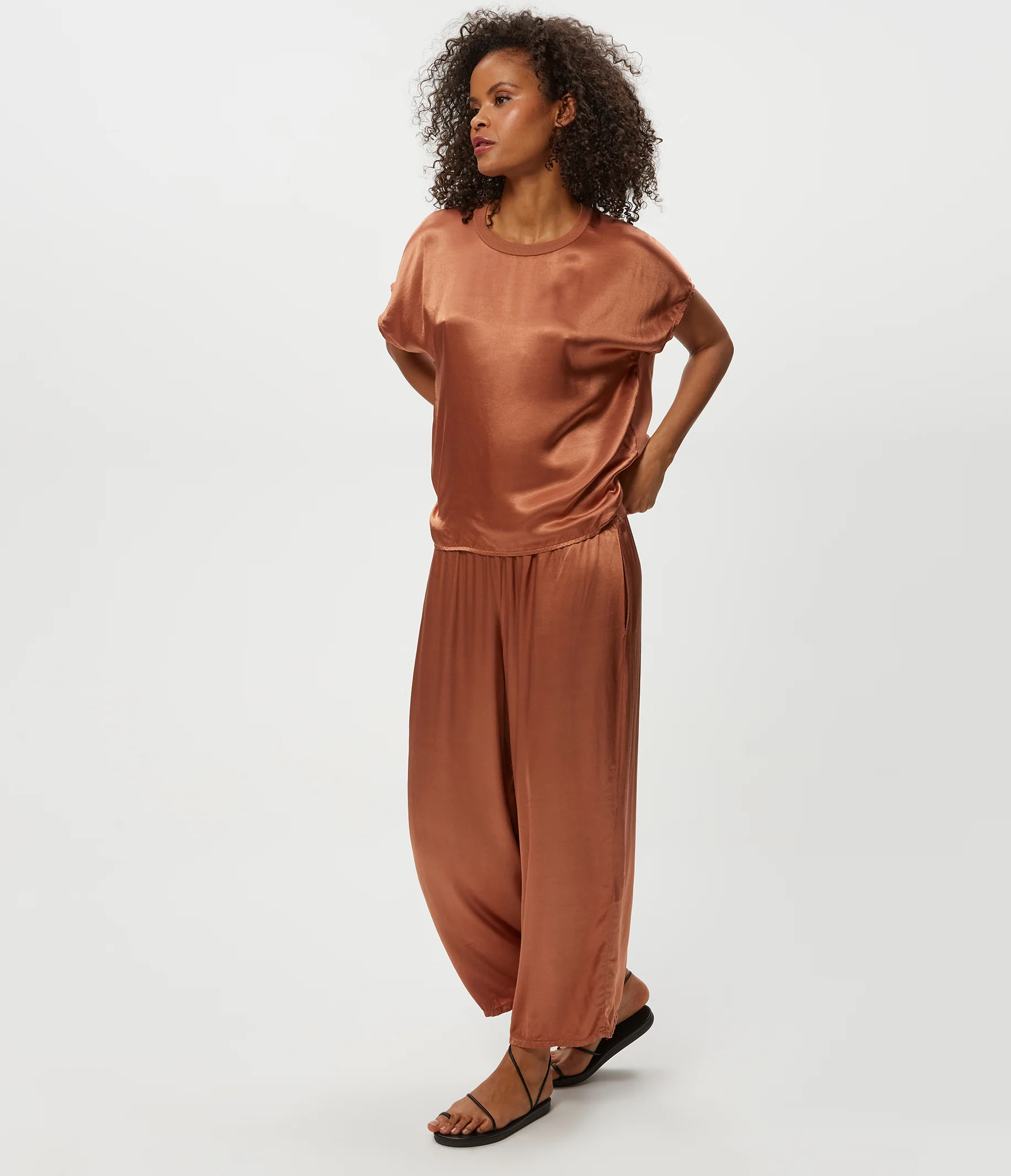 Sacha Satin Cropped Pant - Image 6