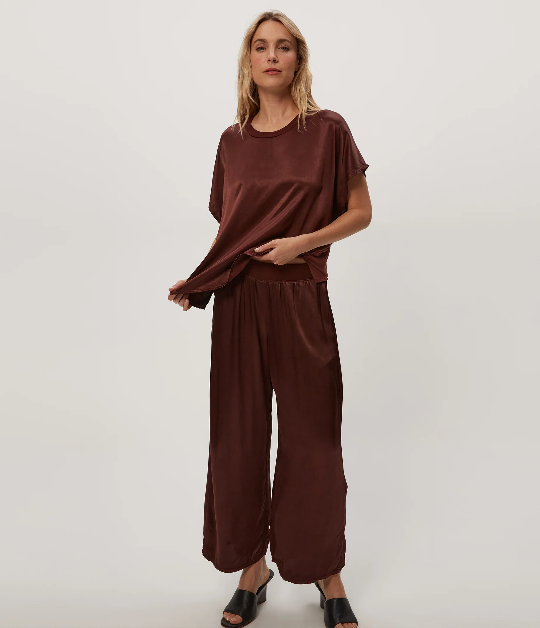 Sacha Satin Cropped Pant - Image 8