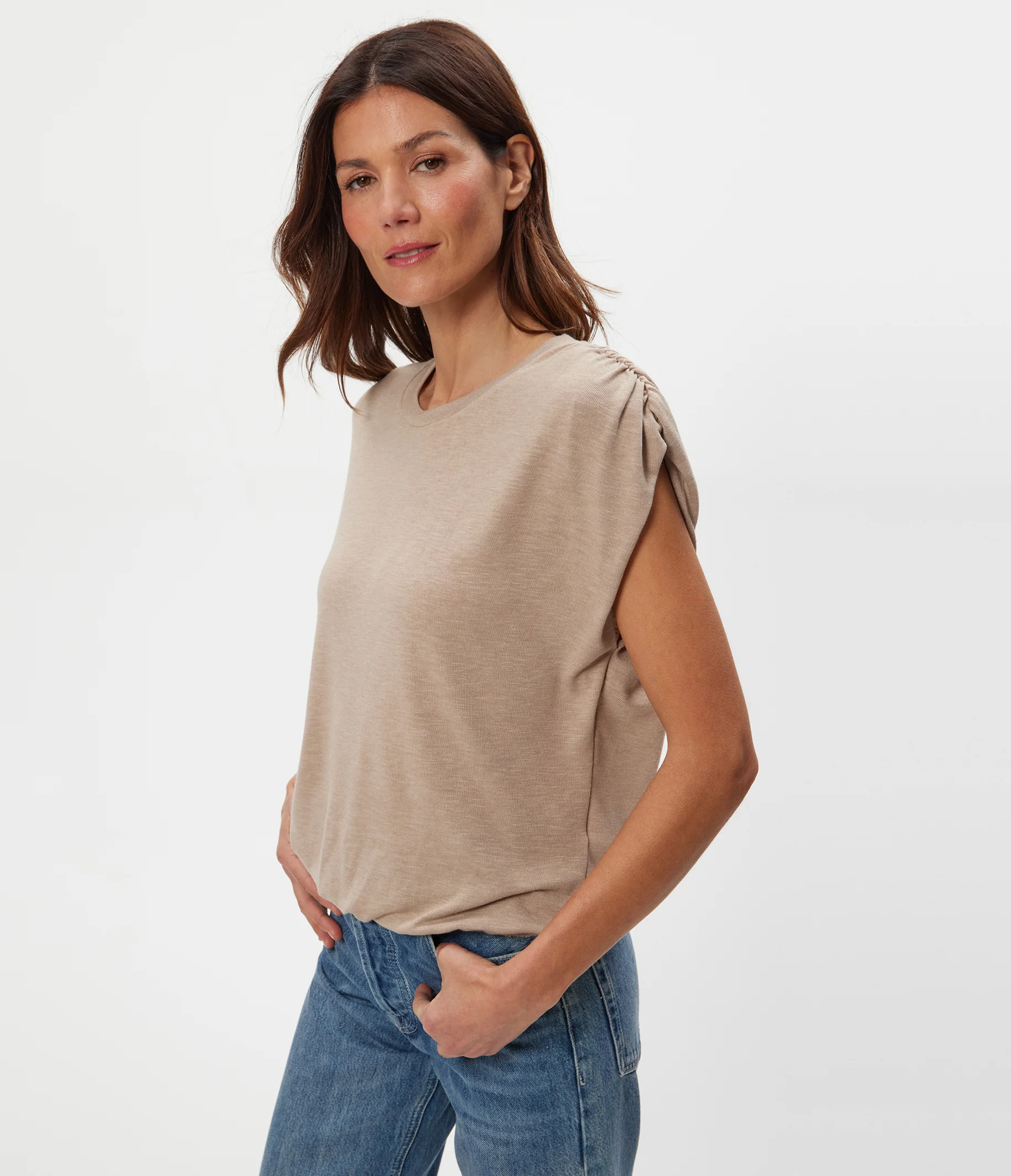 Sharon Shirred Bubble Top - Image 6