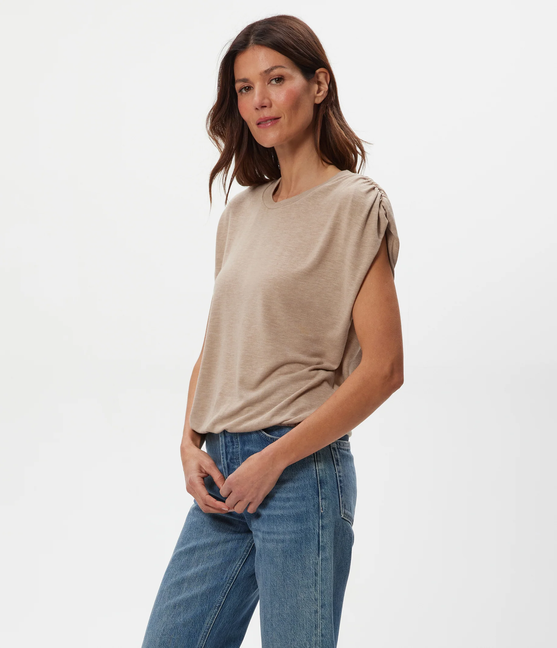 Sharon Shirred Bubble Top - Image 8