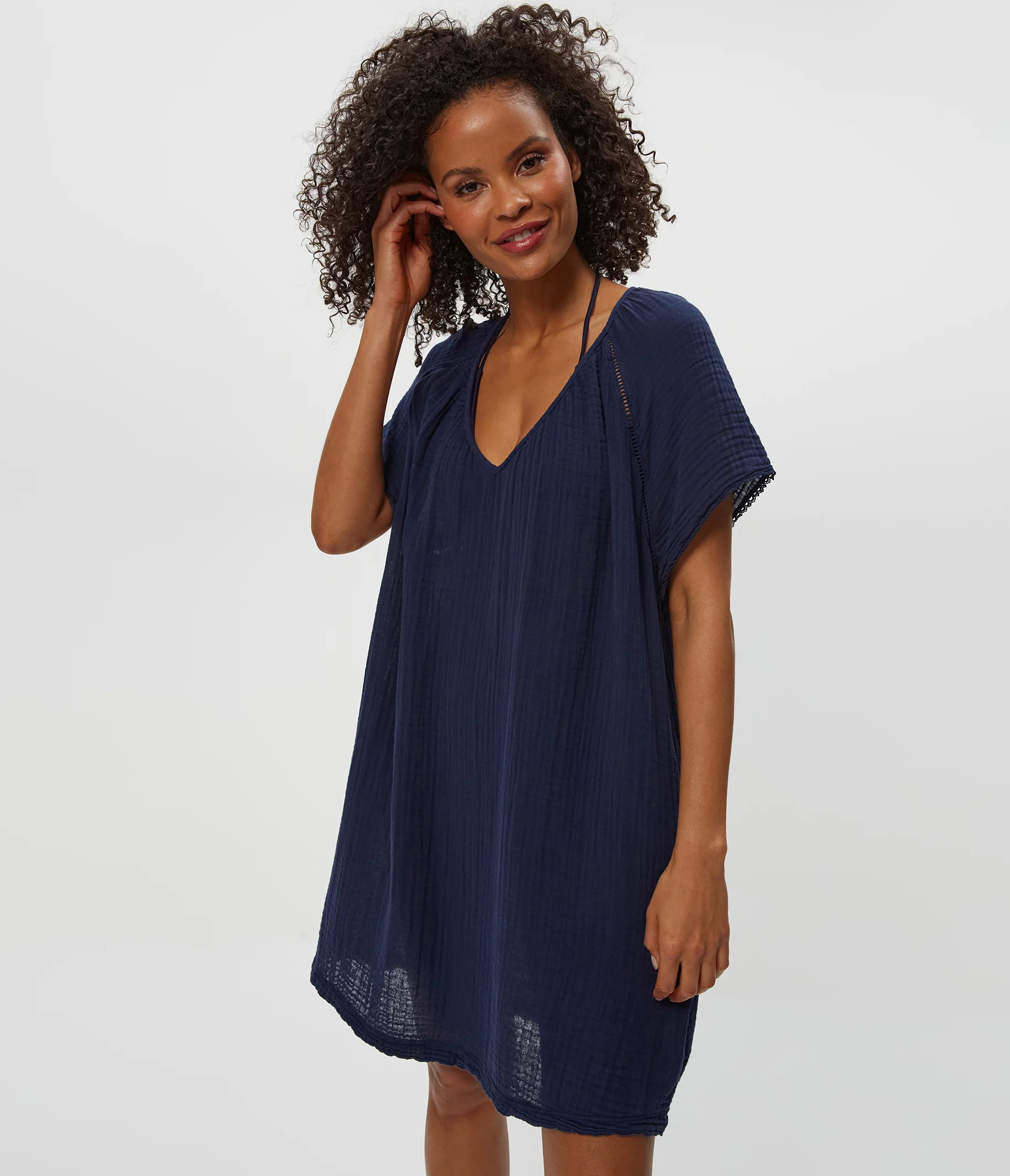Sky Gauze Dress - Image 10