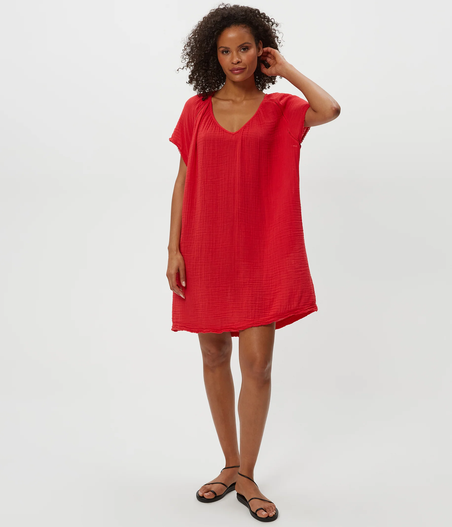 Sky Gauze Dress - Image 12