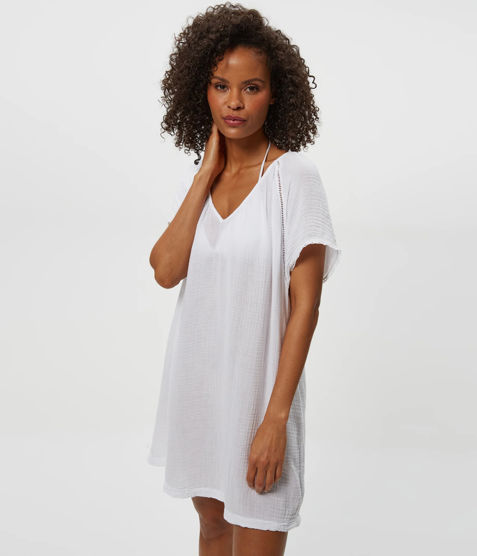 Sky Gauze Dress - Image 6