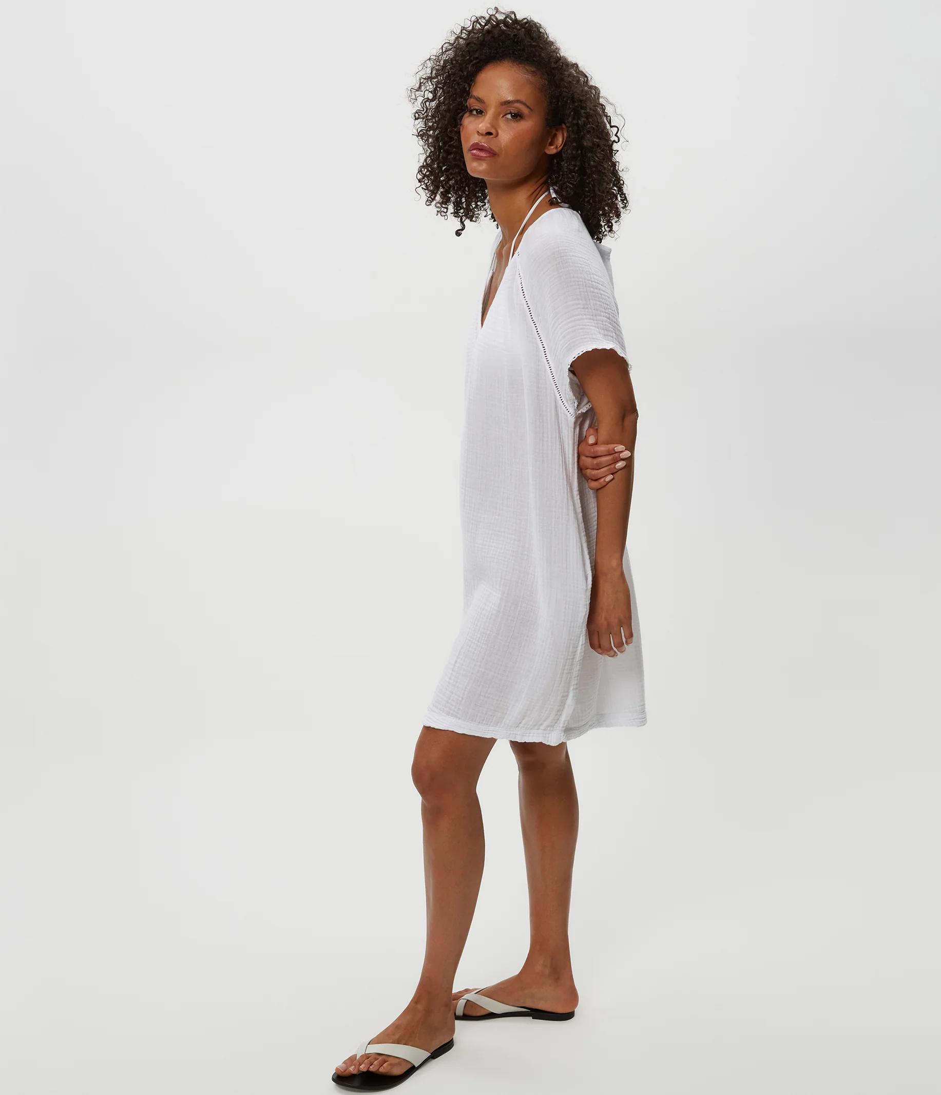 Sky Gauze Dress - Image 7