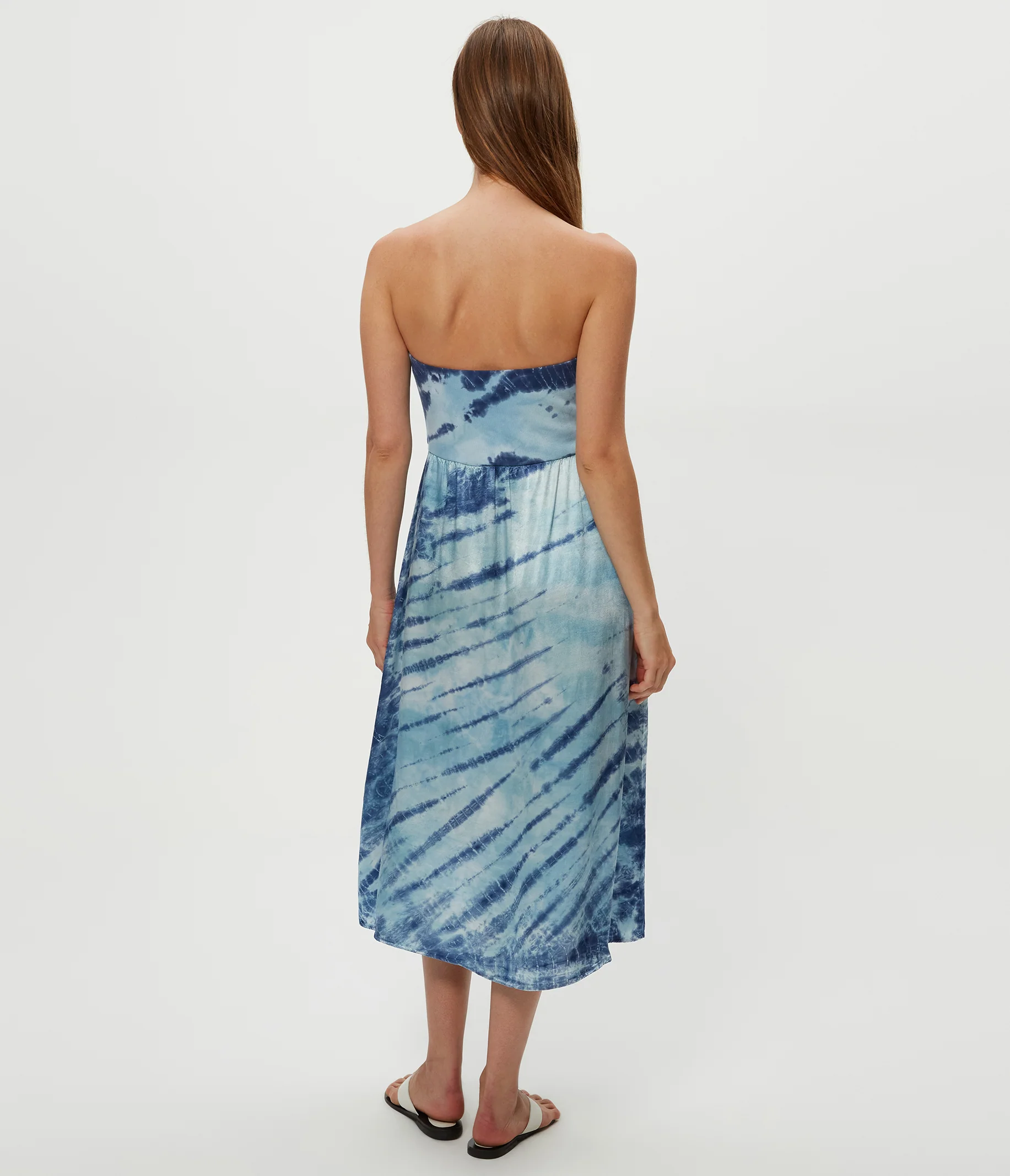 Solange Satin Double Dye Midi Dress - Image 4