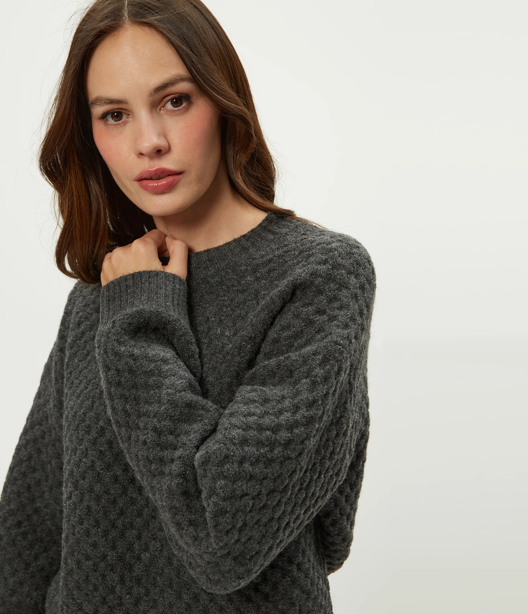 Sophia Honeycomb Stitch Sweater - Image 3