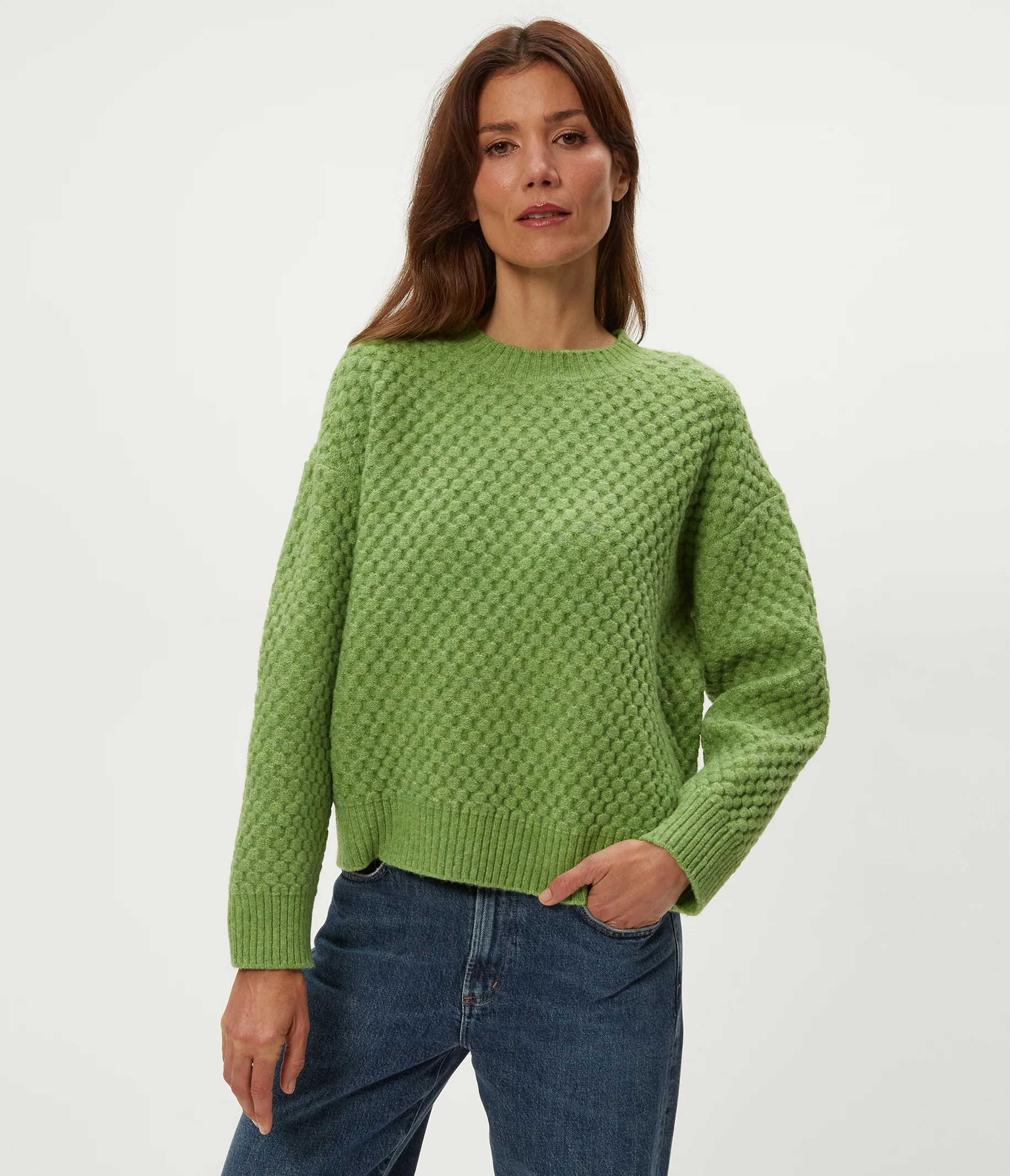 Sophia Honeycomb Stitch Sweater - Image 5