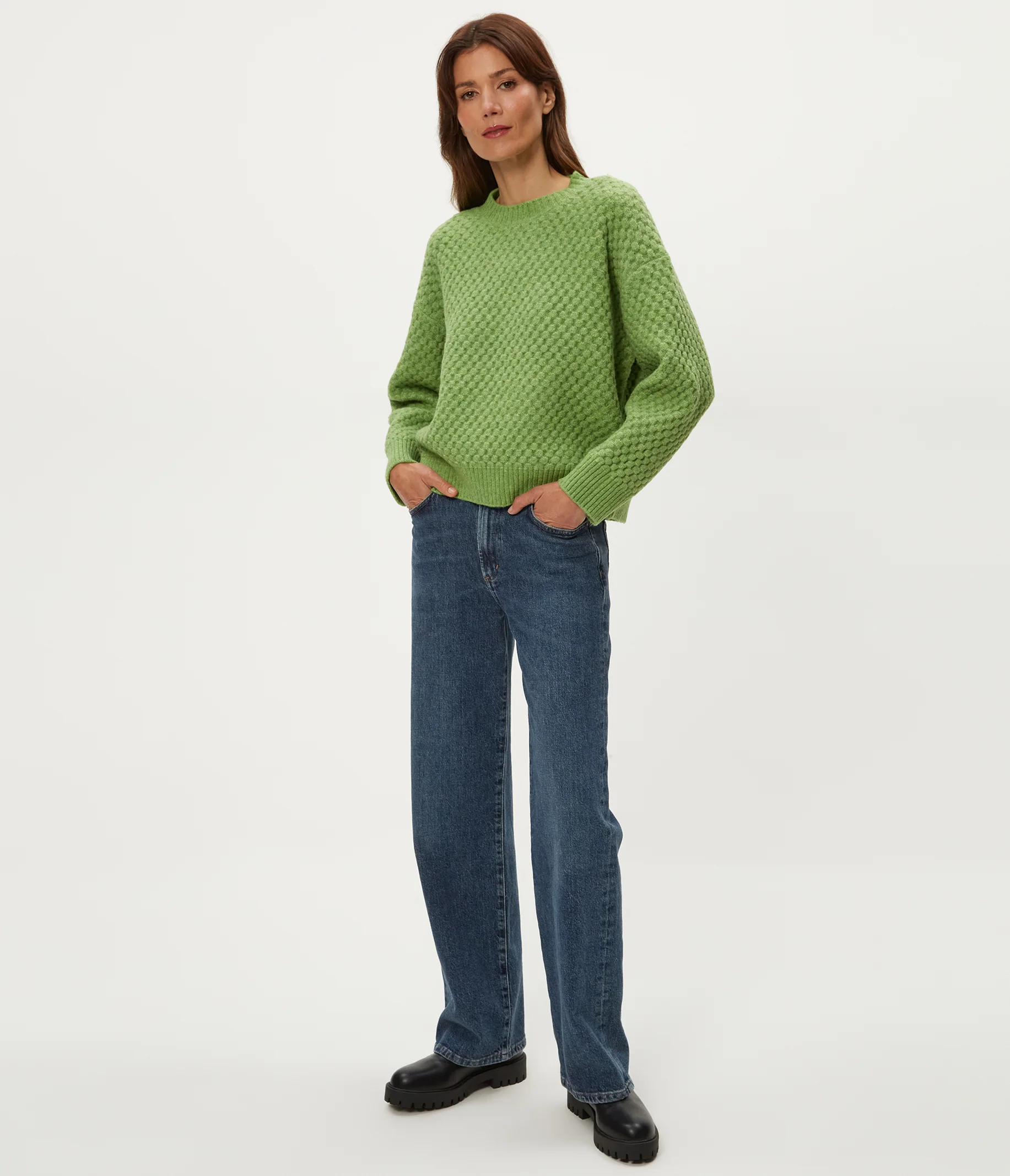 Sophia Honeycomb Stitch Sweater - Image 6