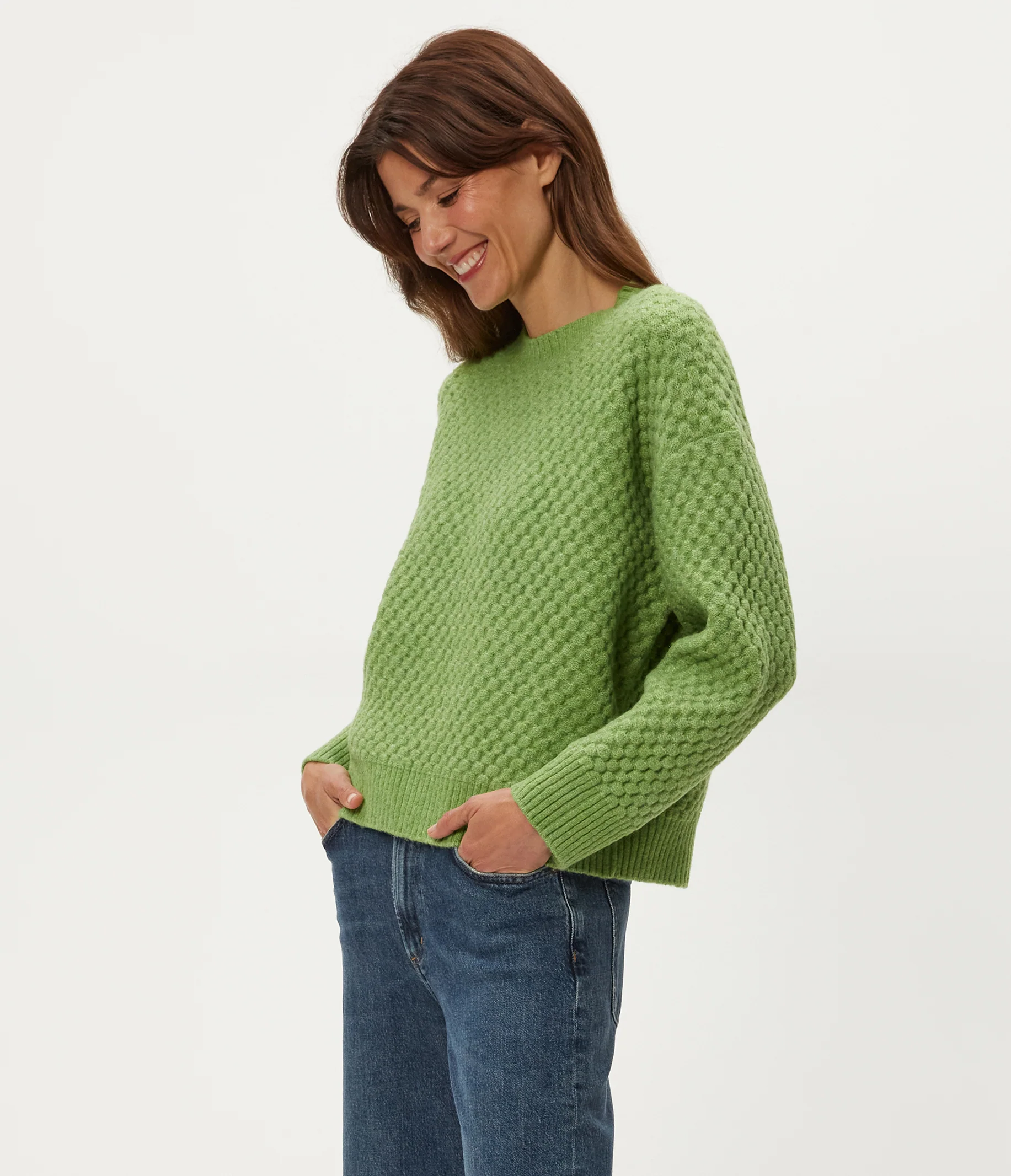 Sophia Honeycomb Stitch Sweater - Image 7