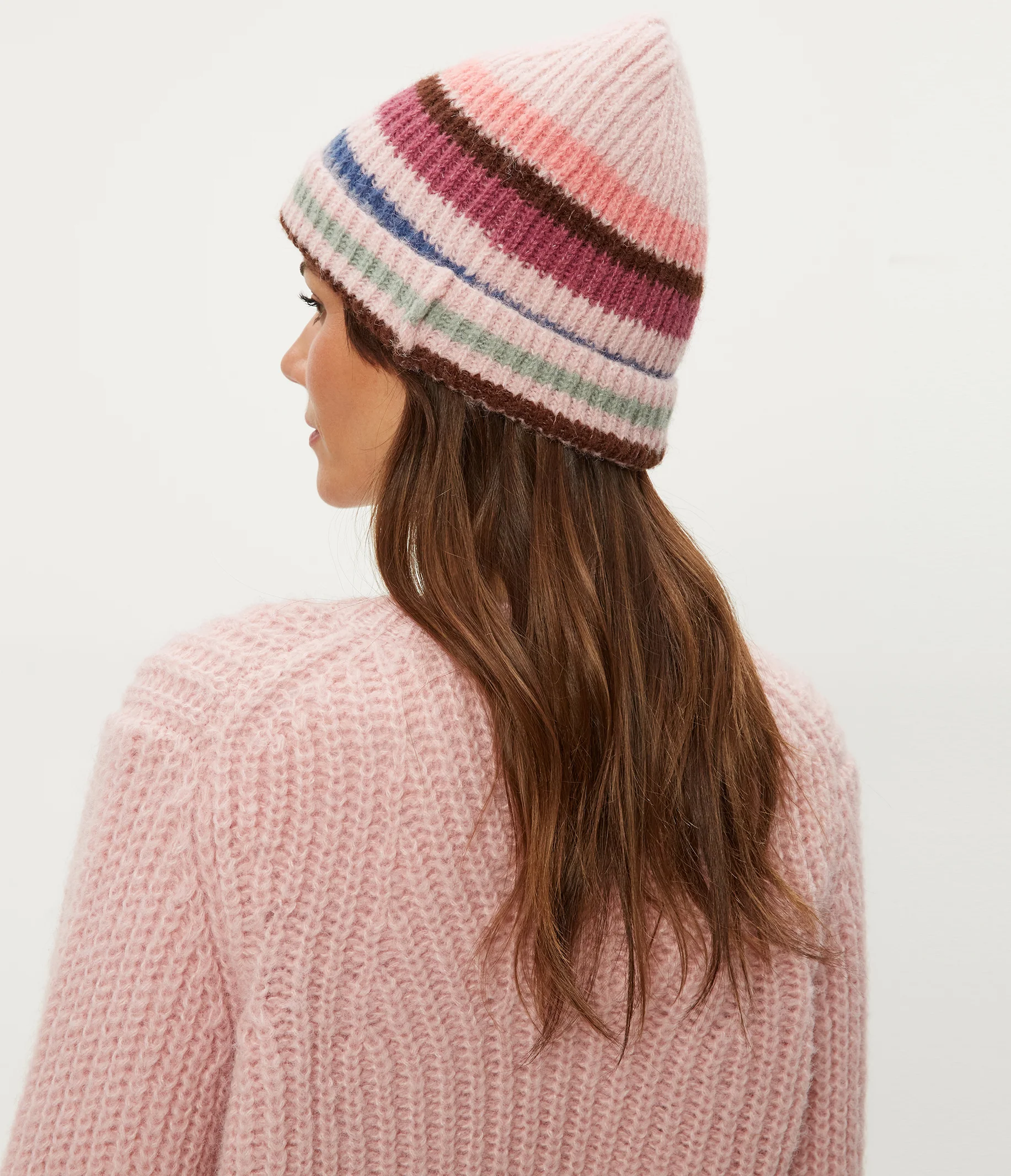 Striped Knit Beanie - Image 5