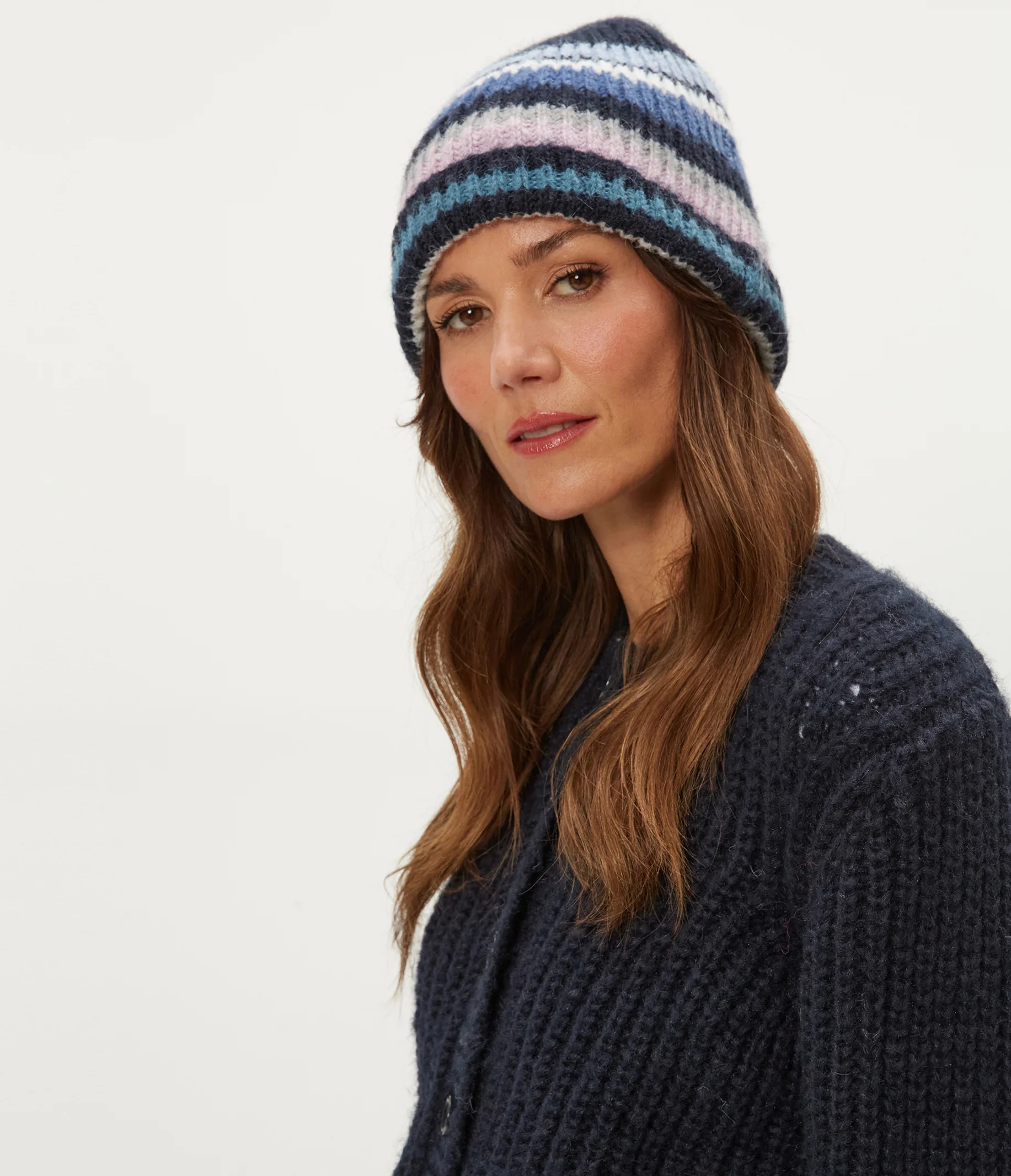 Striped Knit Beanie - Image 6