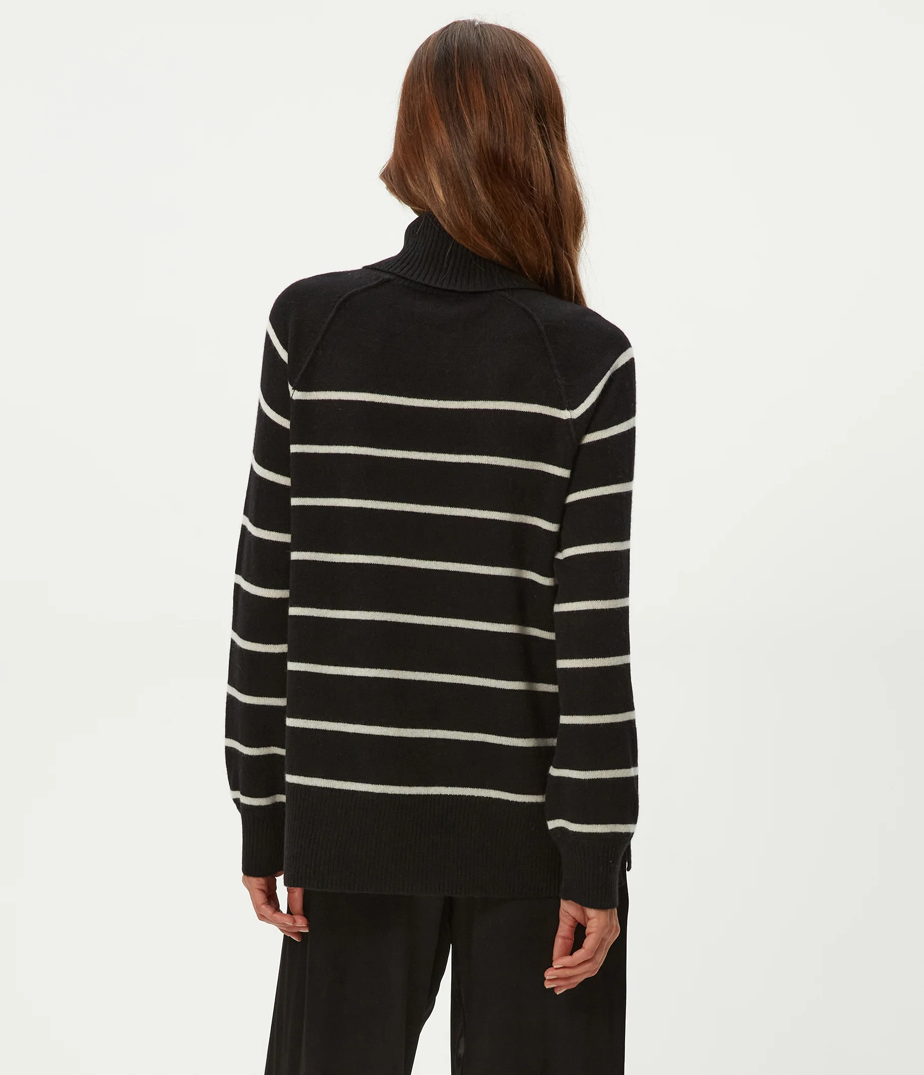 Tegan Striped Cashmere Turtleneck - Image 4