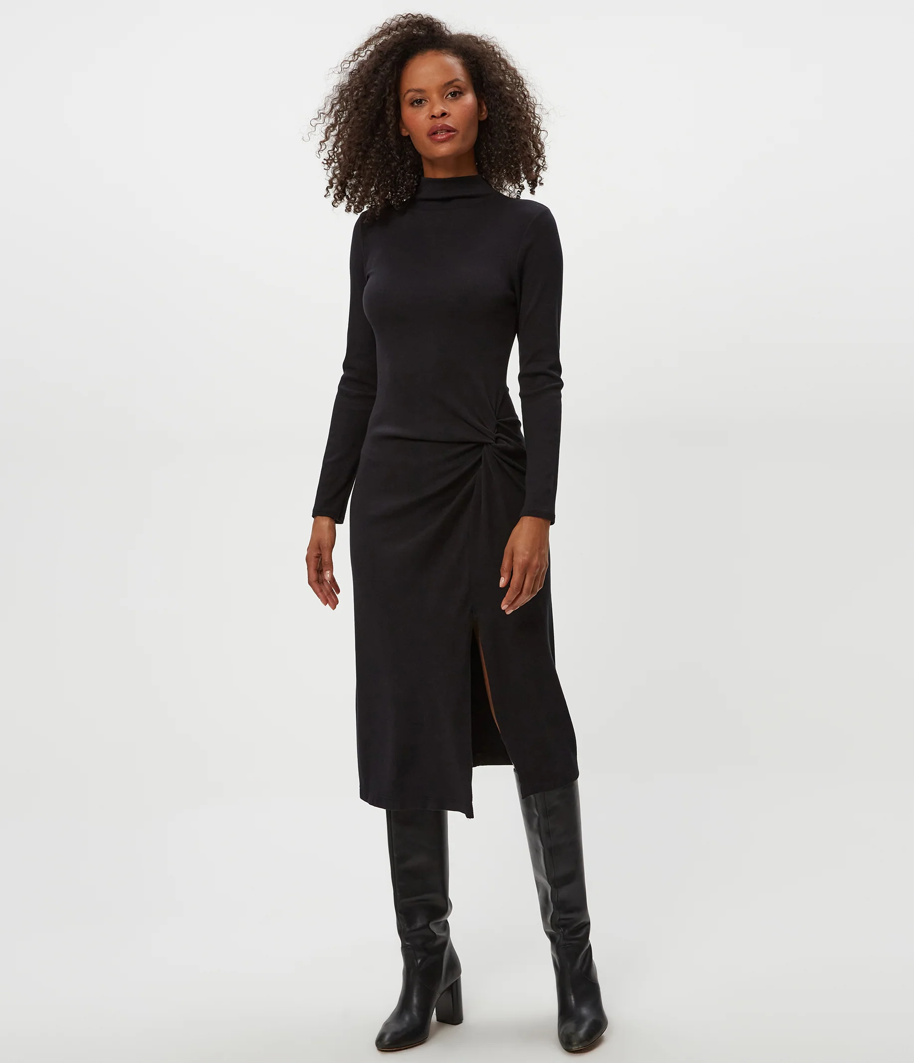 Tish Mock Neck Midi Dress - Image 10