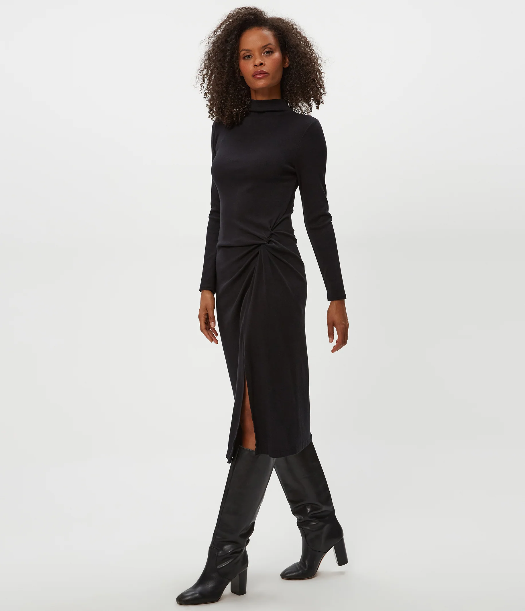 Tish Mock Neck Midi Dress - Image 11