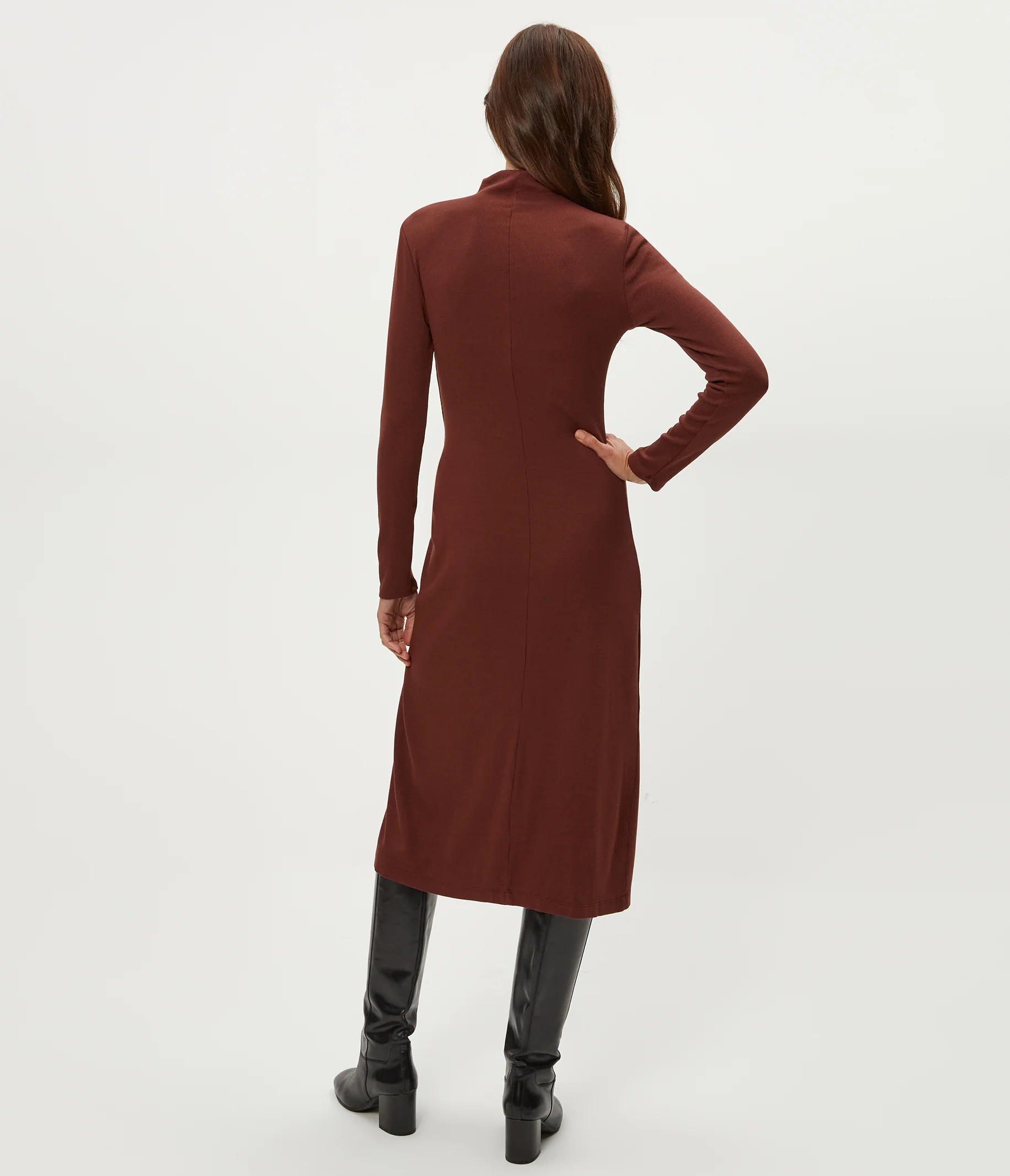 Tish Mock Neck Midi Dress - Image 4