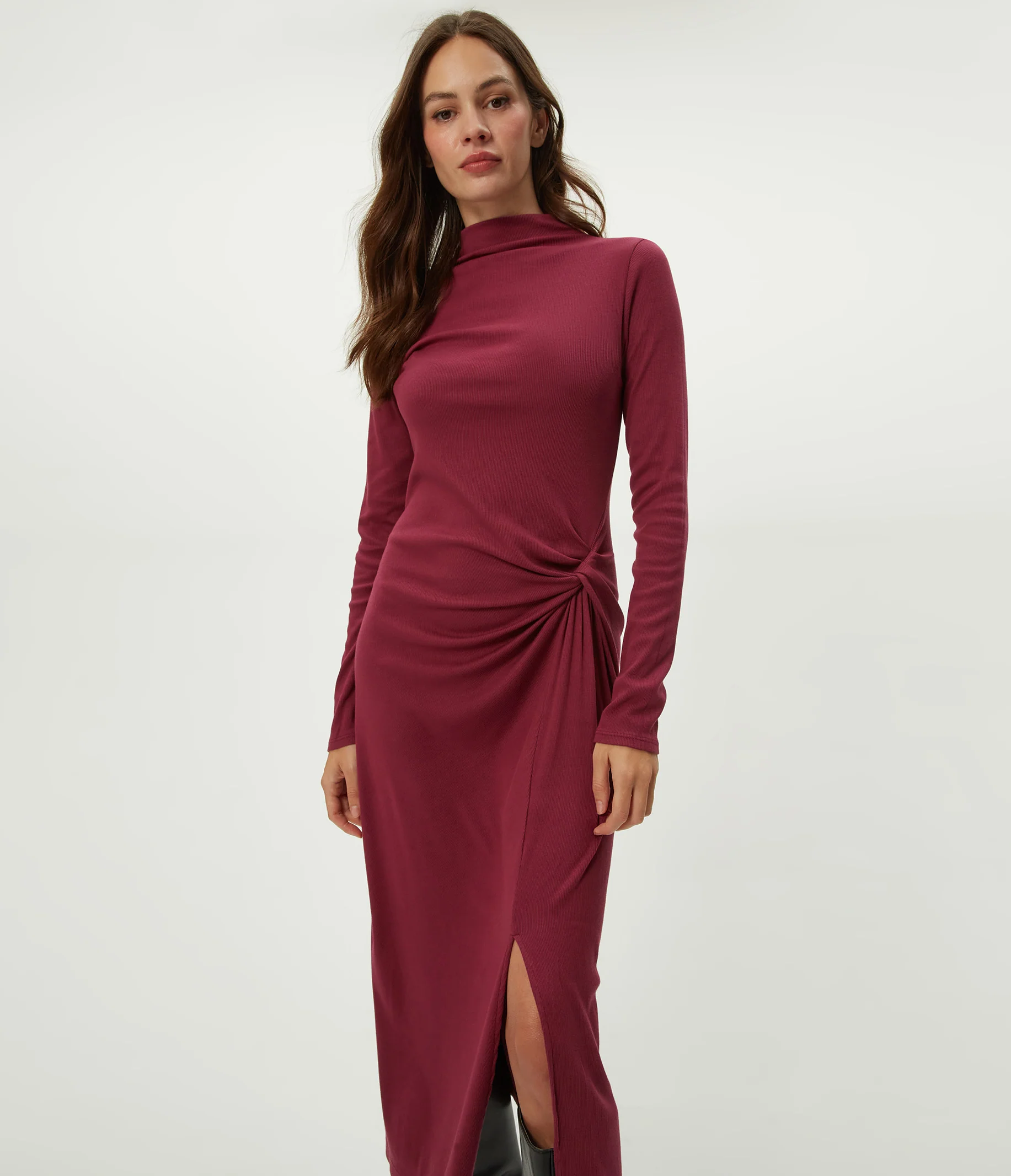 Tish Mock Neck Midi Dress - Image 5