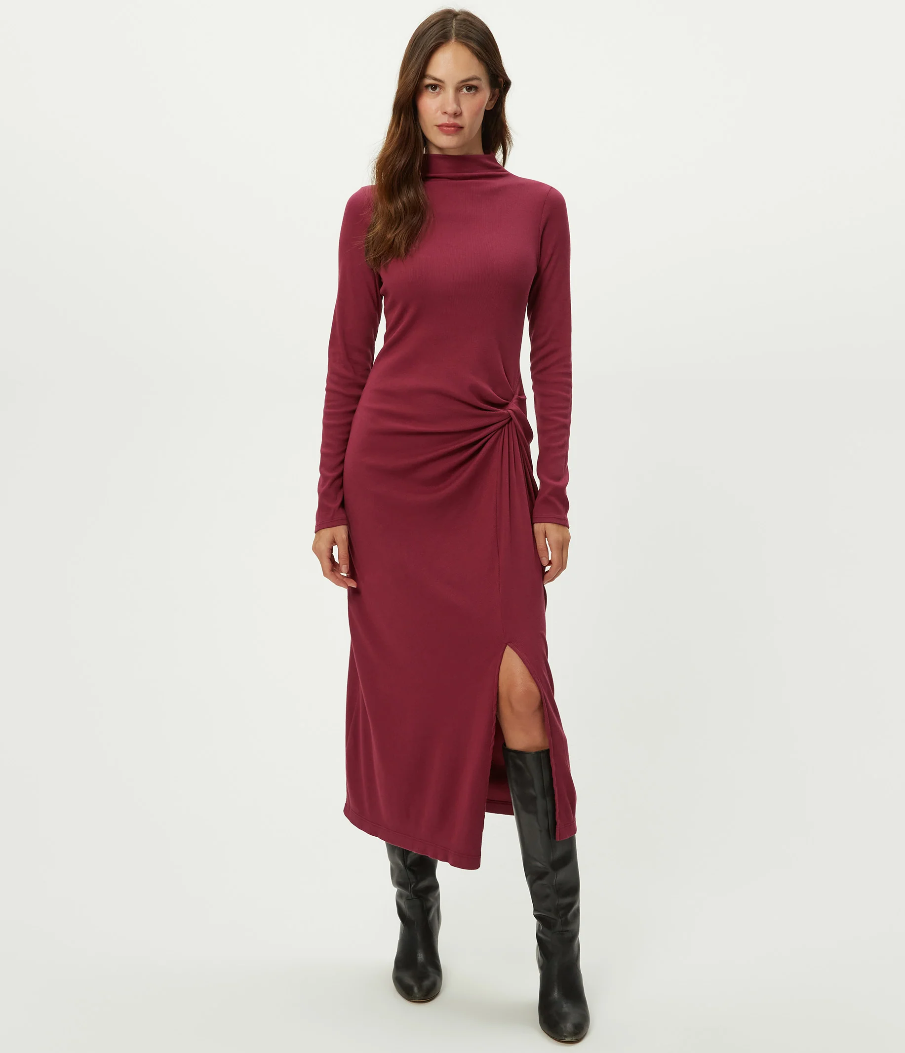 Tish Mock Neck Midi Dress - Image 6