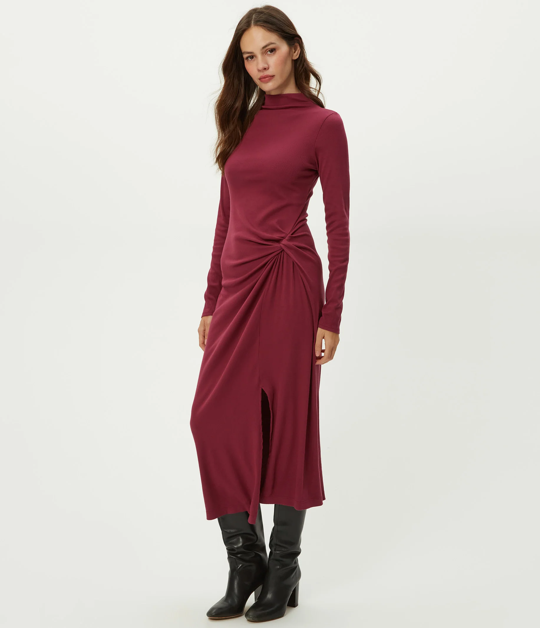Tish Mock Neck Midi Dress - Image 7
