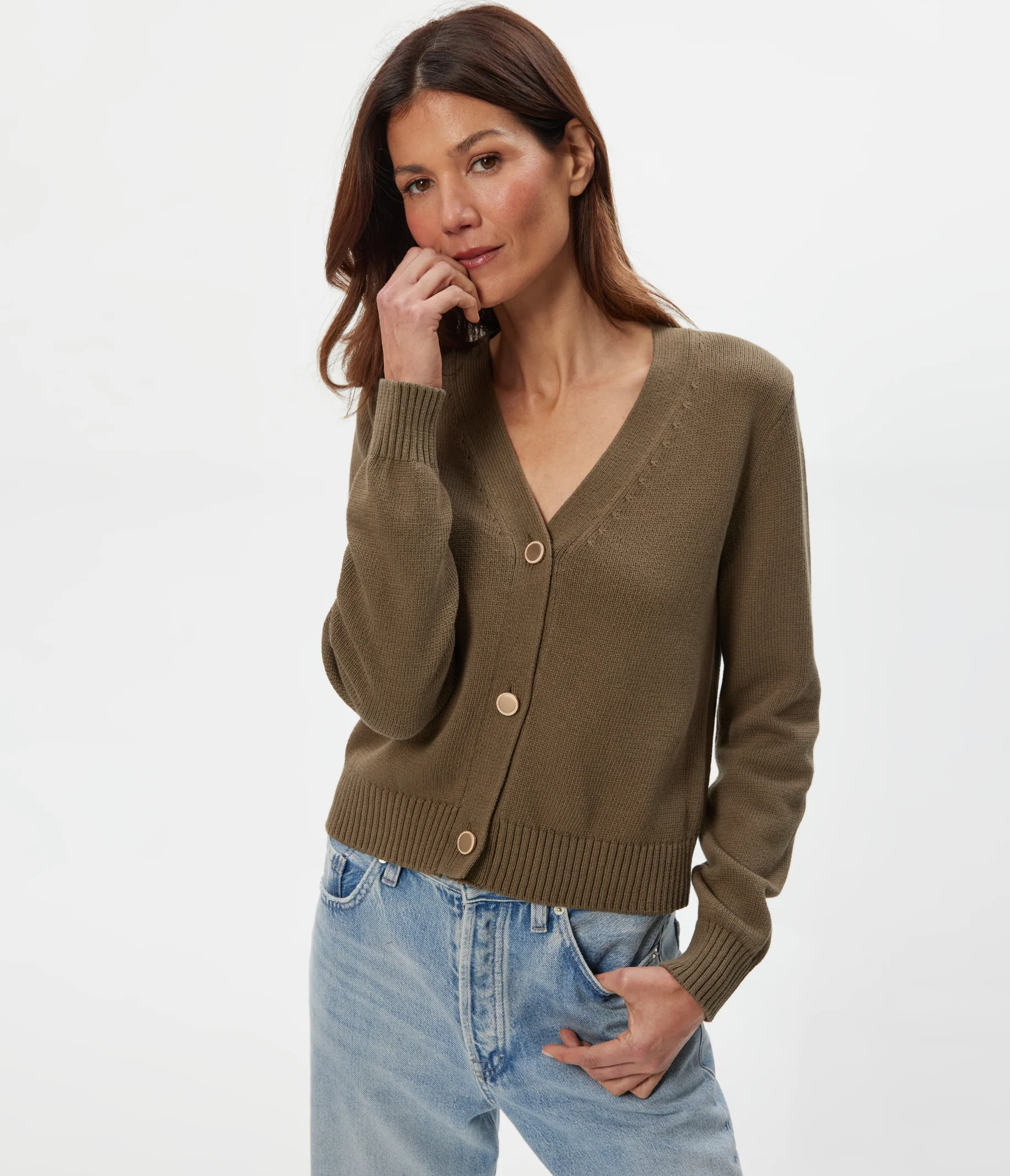 Tracey Cropped Cardigan - Image 7