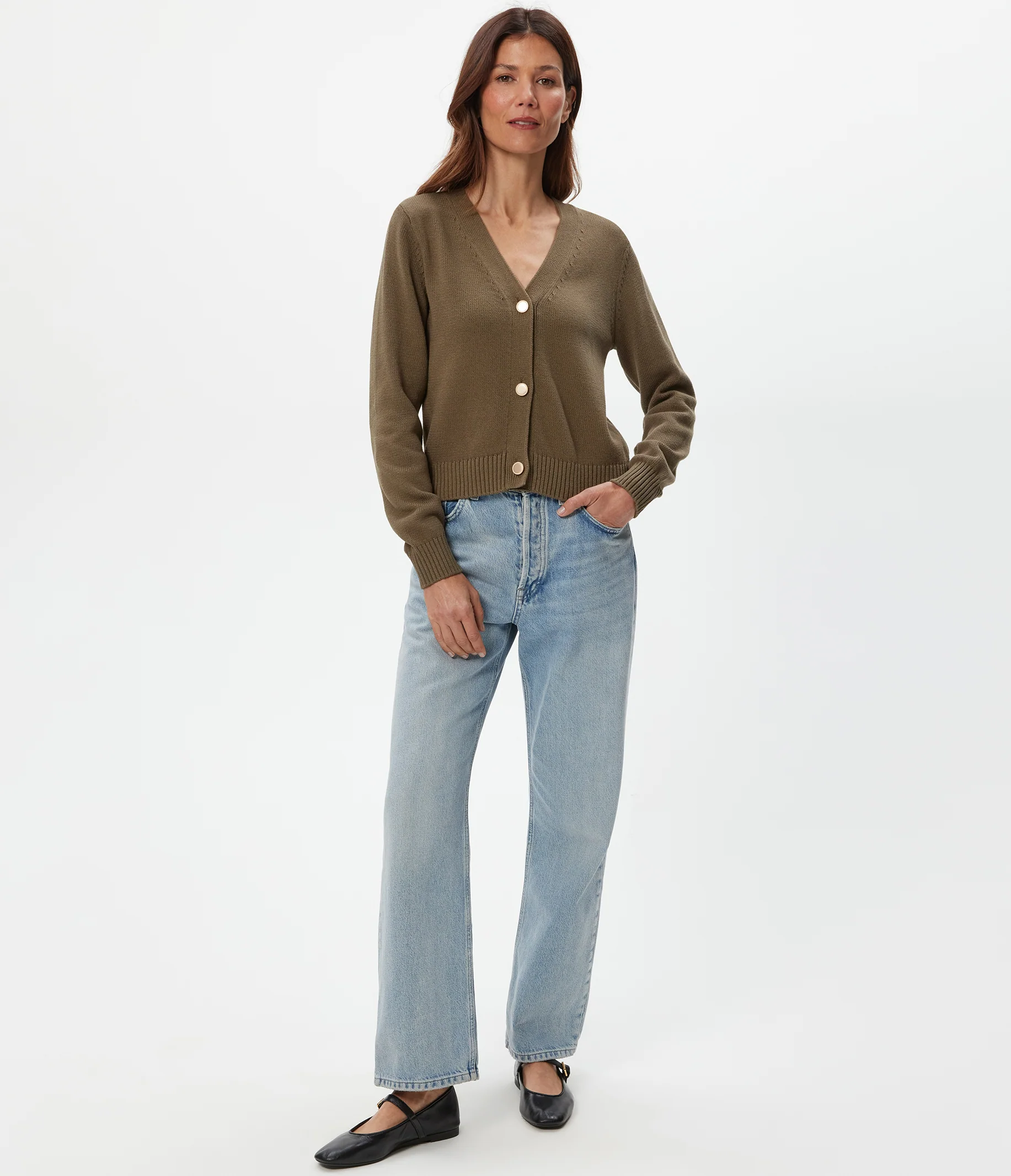 Tracey Cropped Cardigan - Image 8