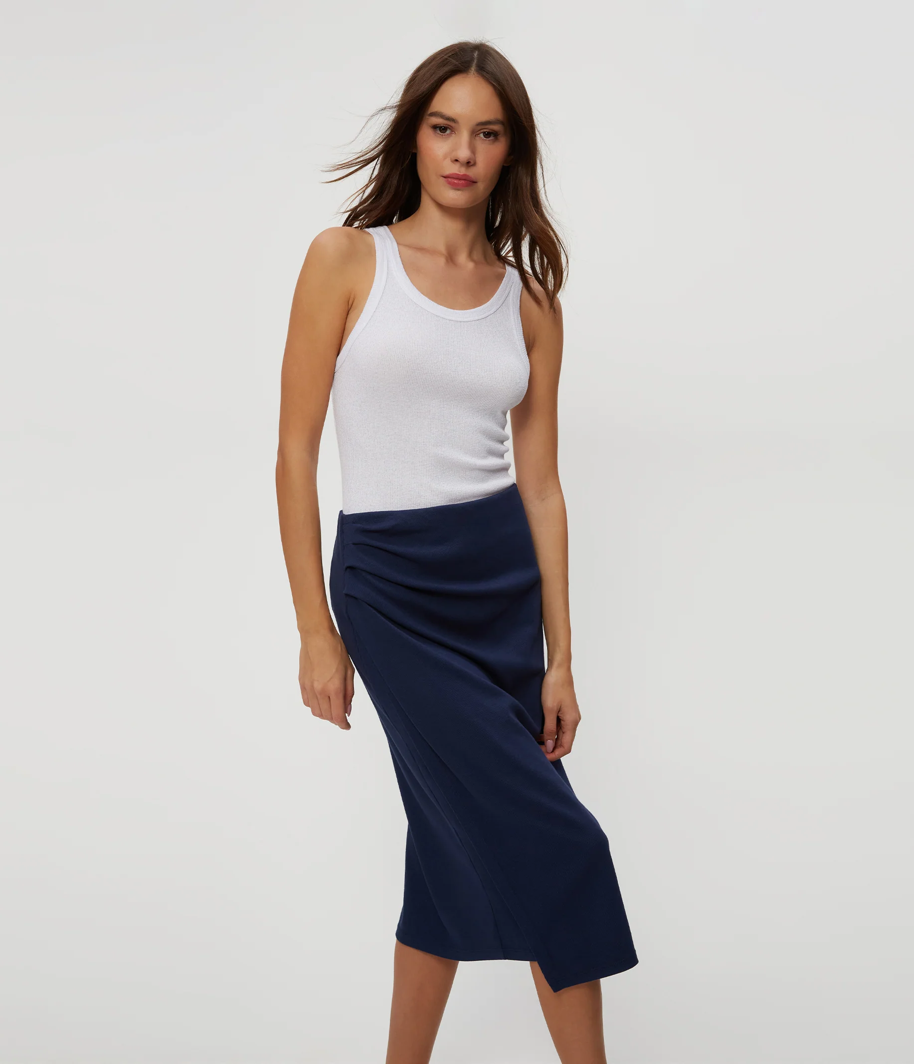 Yeni Ribbed Midi Skirt - Image 16