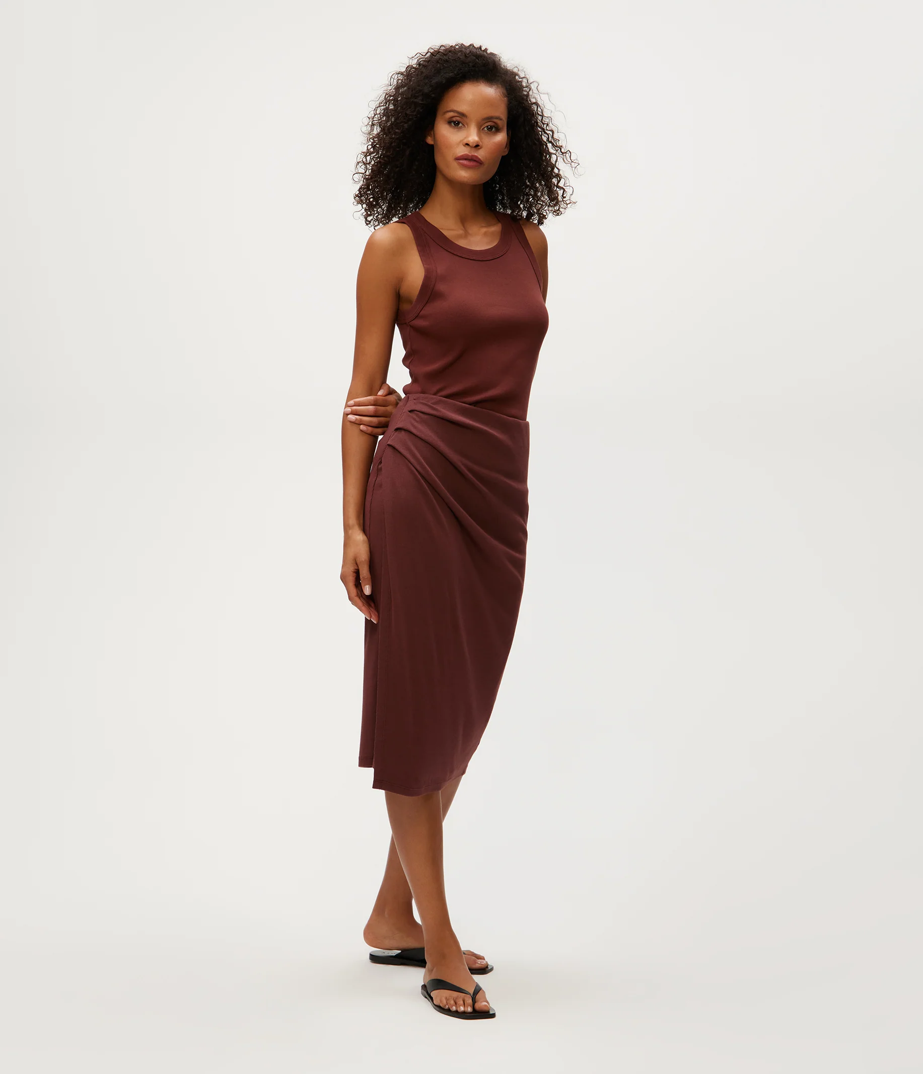 Yeni Ribbed Midi Skirt - Image 2
