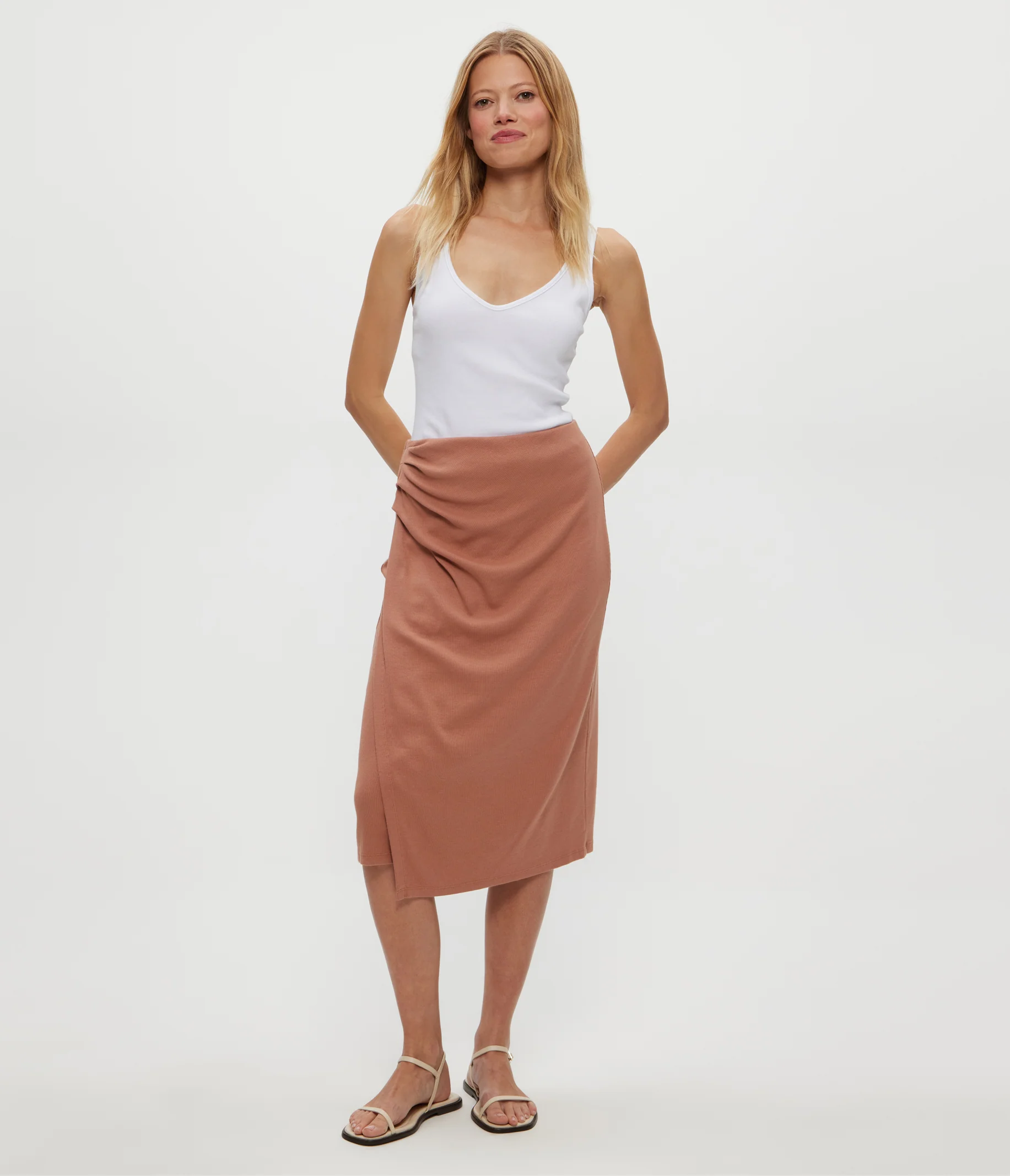 Yeni Ribbed Midi Skirt - Image 5